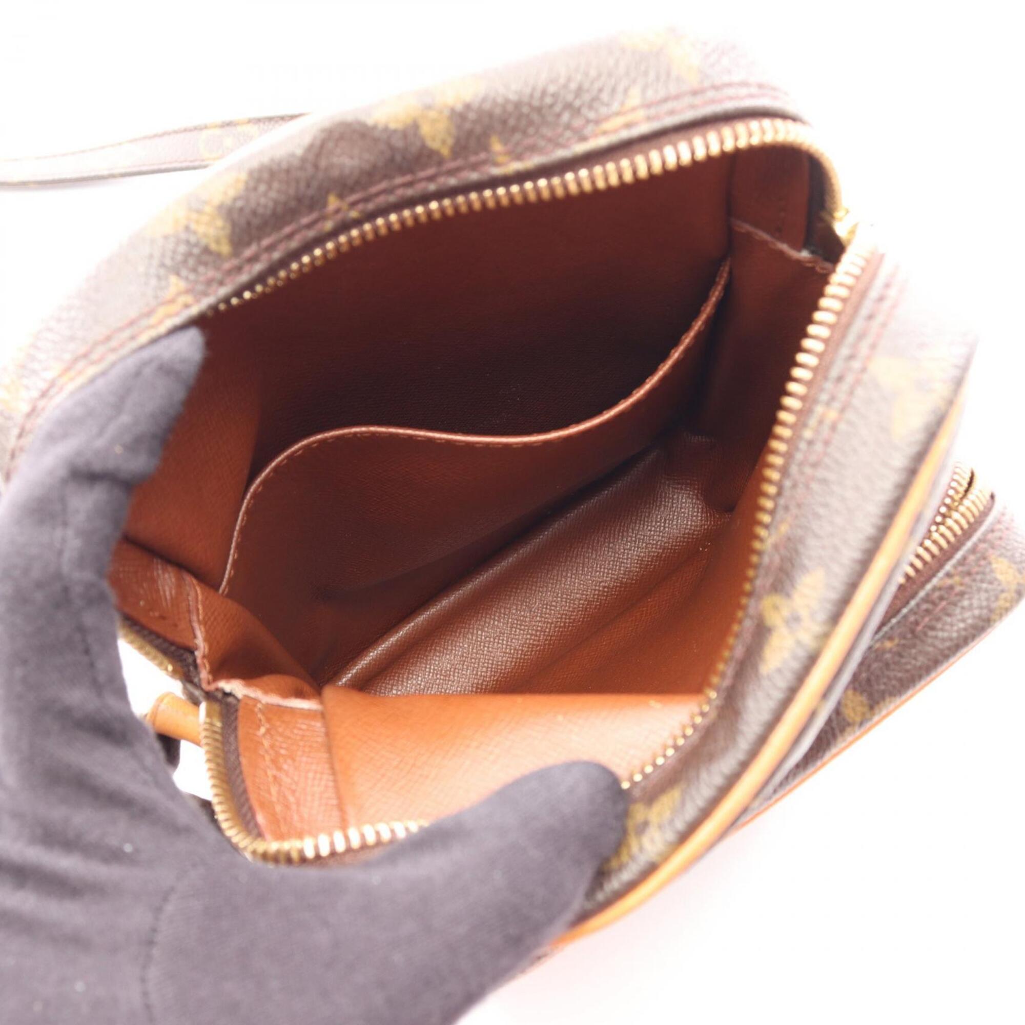 Louis Vuitton Brown Coated Canvas Pvc Monogram Leather Handbag Shoulder Bag (Pre-Owned)