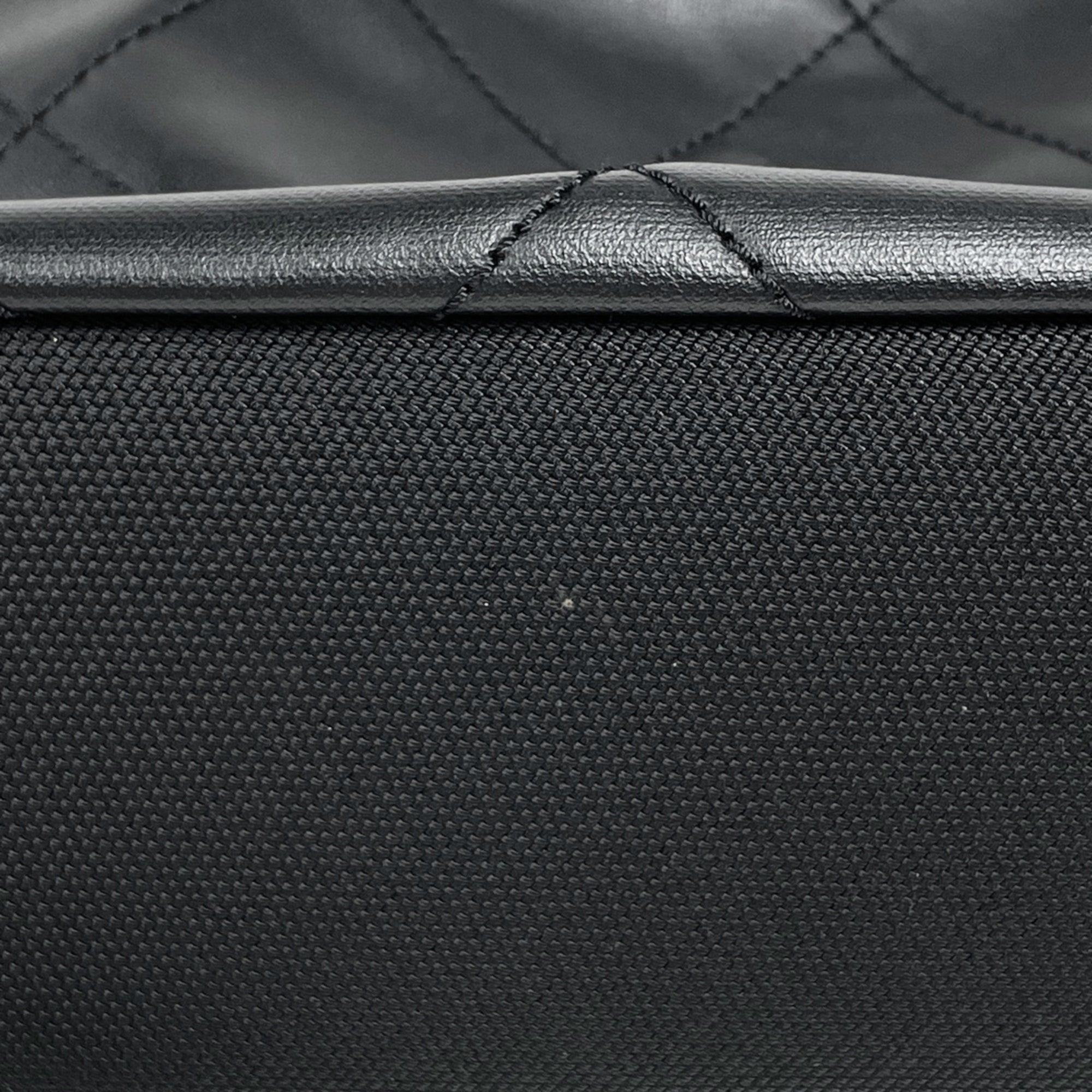 Chanel Black Coated Canvas Tote Bag (Pre-Owned)