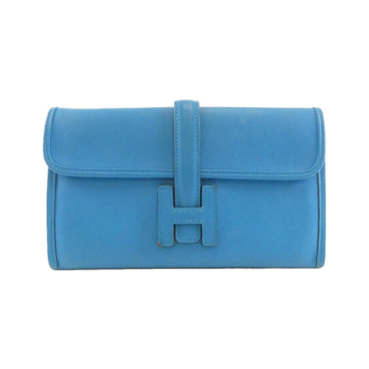Hermes Blue Swift Leather Long Wallet (Bi-Fold) (Pre-Owned)