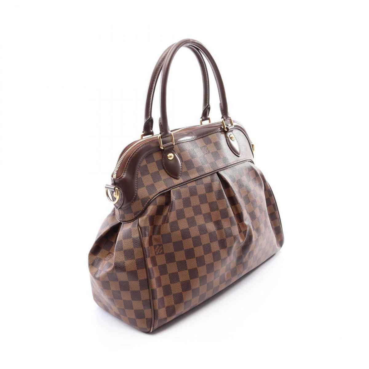 Louis Vuitton Brown Coated Canvas Leather Handbag (Pre-Owned)