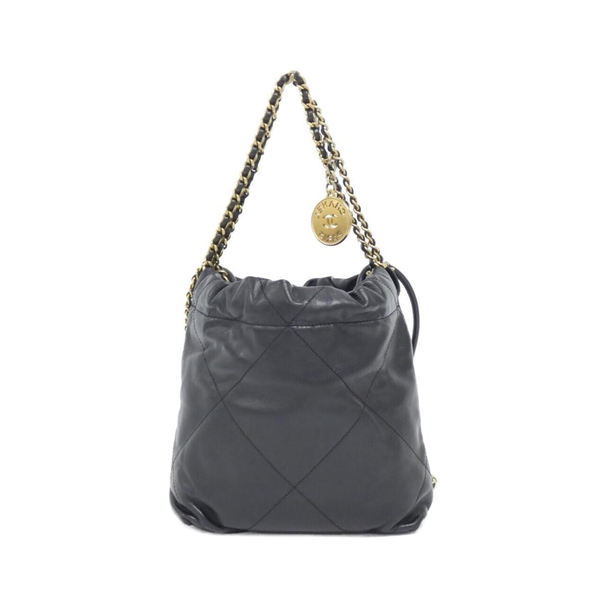 Chanel Black Leather Handbag (Pre-Owned)