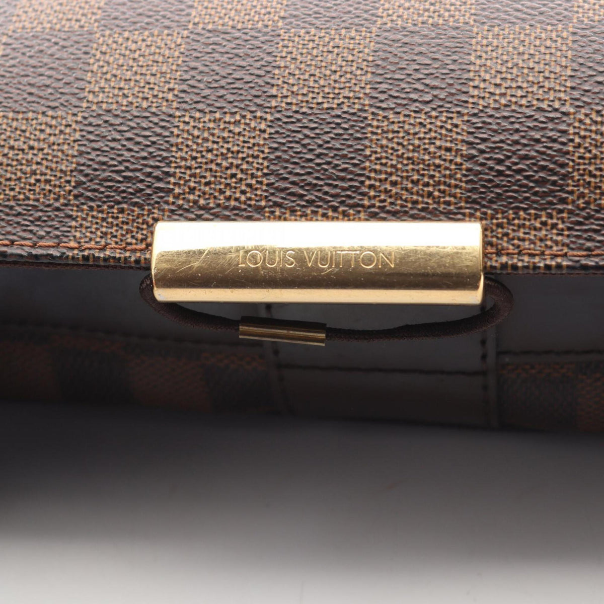 Louis Vuitton Brown Damier Canvas Coated Canvas Leather Handbag Shoulder Bag (Pre-Owned)