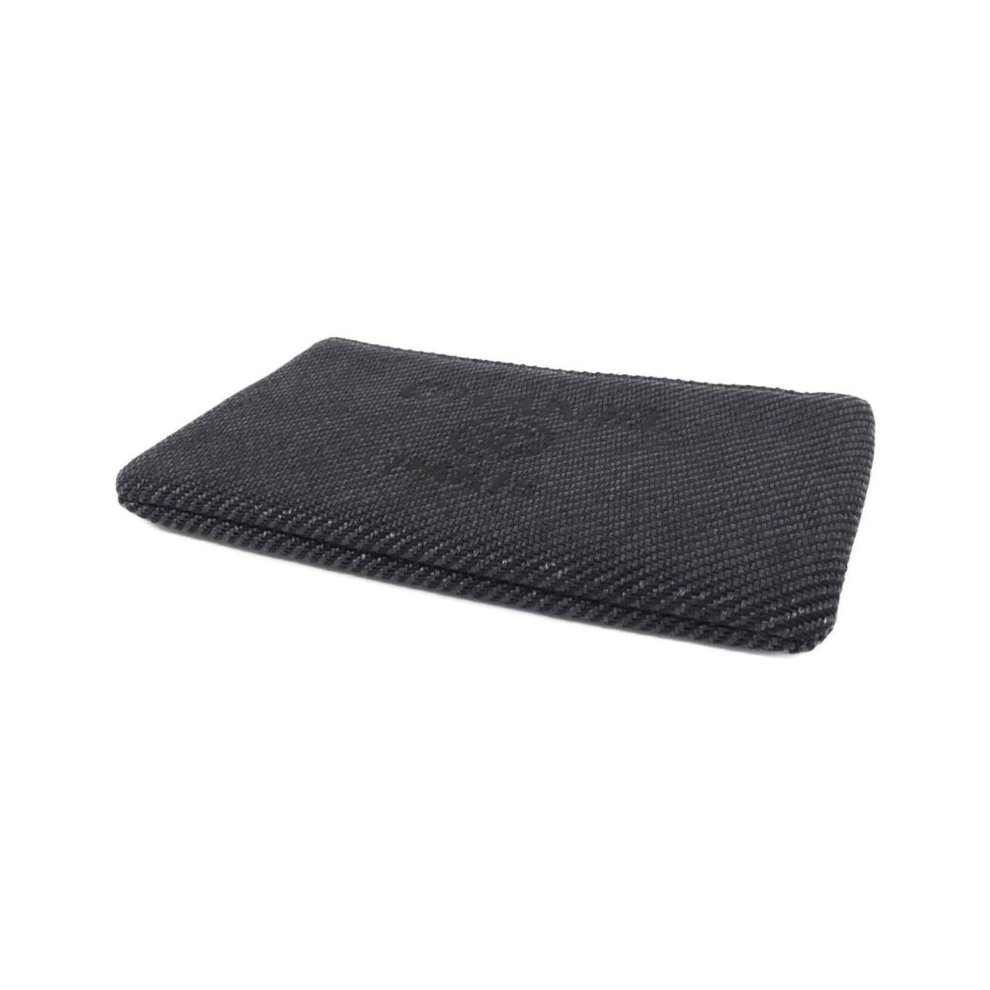 Chanel Black Nylon Canvas Pouch (Pre-Owned)