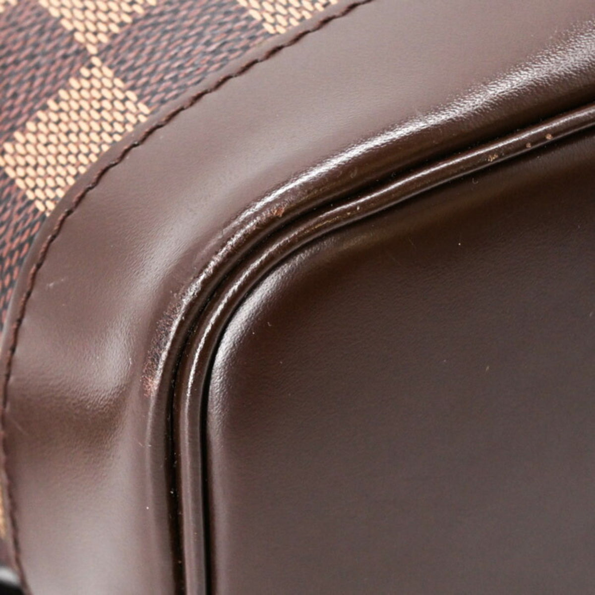 Louis Vuitton Brown Damier Canvas Damier Graphite Leather Backpack (Pre-Owned)