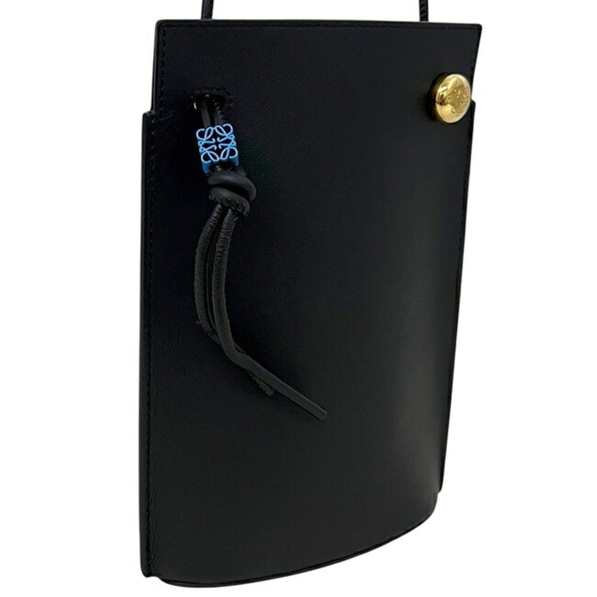 Loewe Black Leather Pochette Shoulder Bag (Pre-Owned)