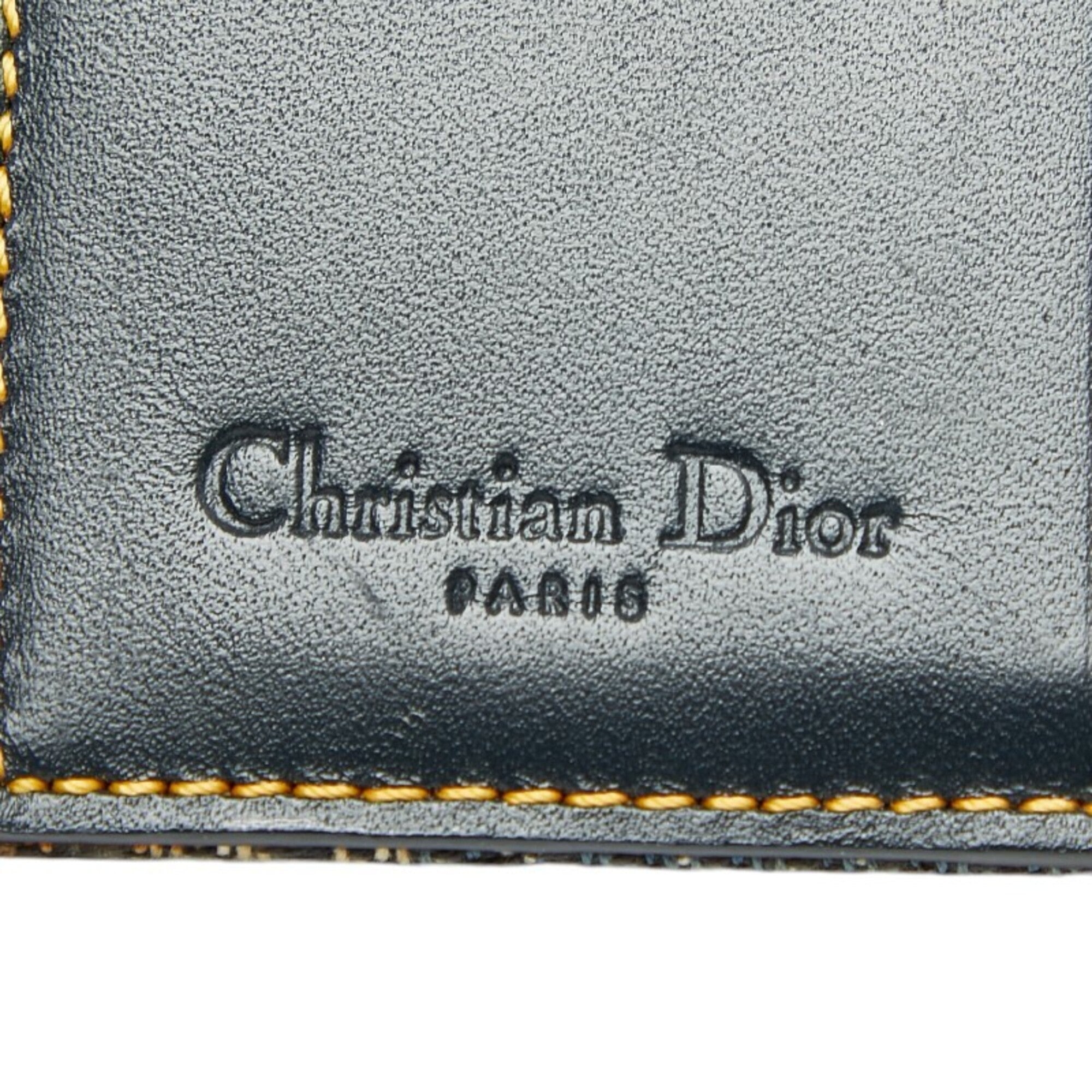 Christian Dior Navy Canvas Wallet (Bi-Fold) (Pre-Owned)