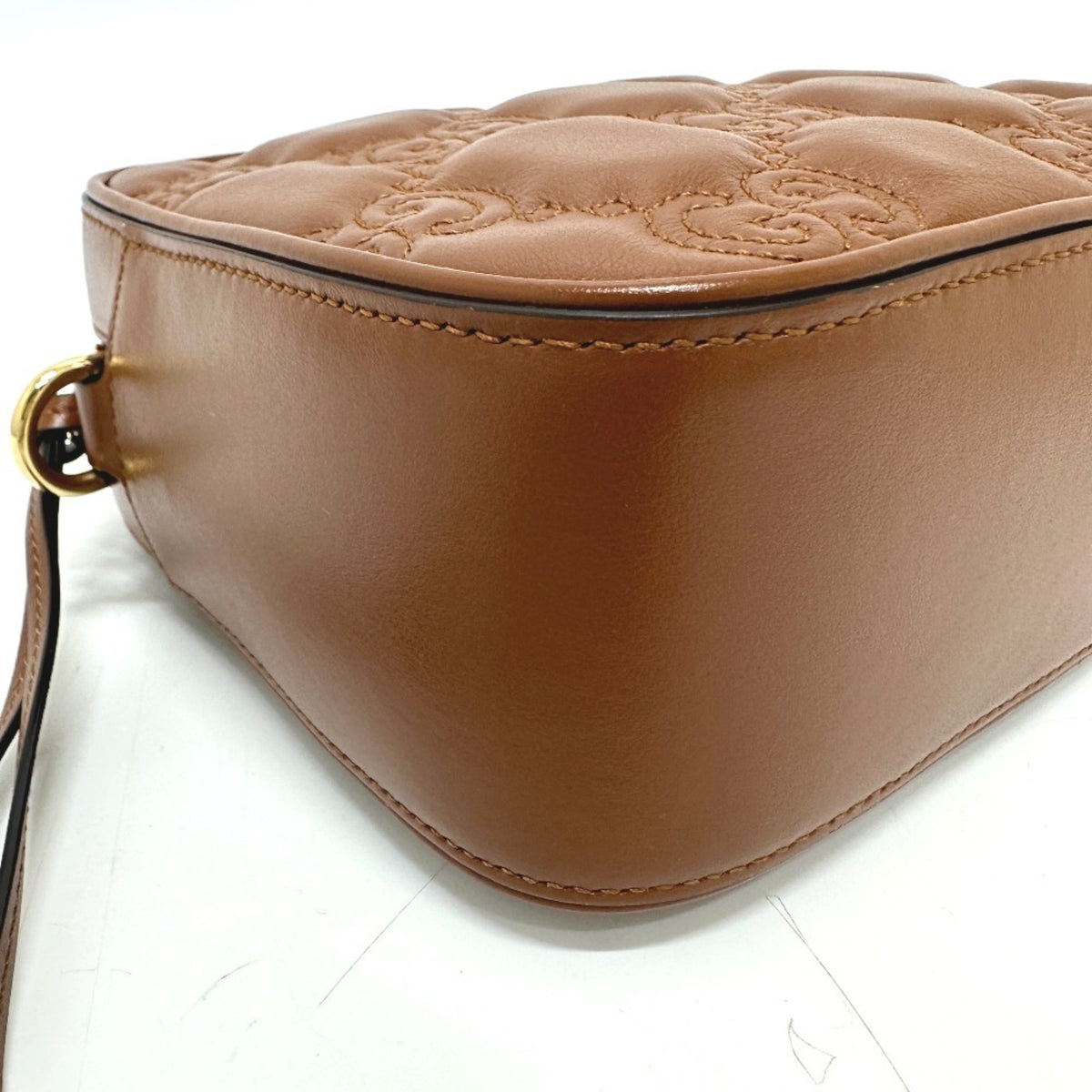 Gucci Brown Leather Shoulder Bag (Pre-Owned)