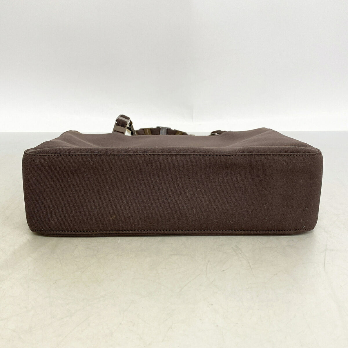 Salvatore Ferragamo Brown Nylon Canvas Handbag (Pre-Owned)