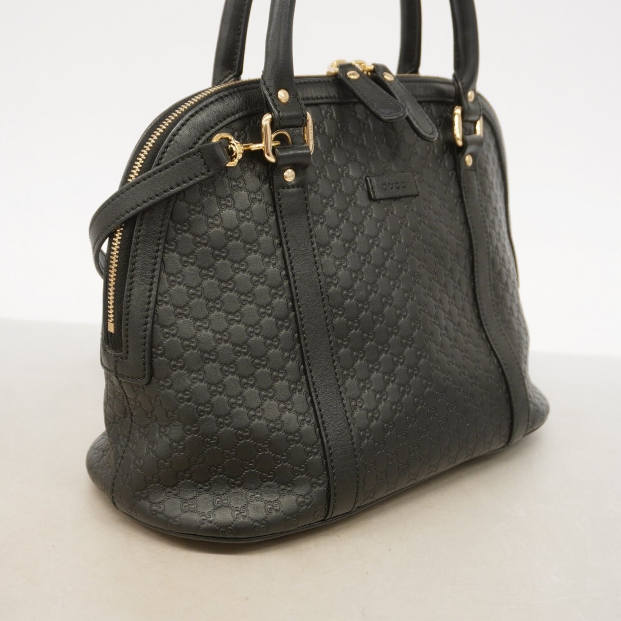 Gucci Black Leather Handbag (Pre-Owned)