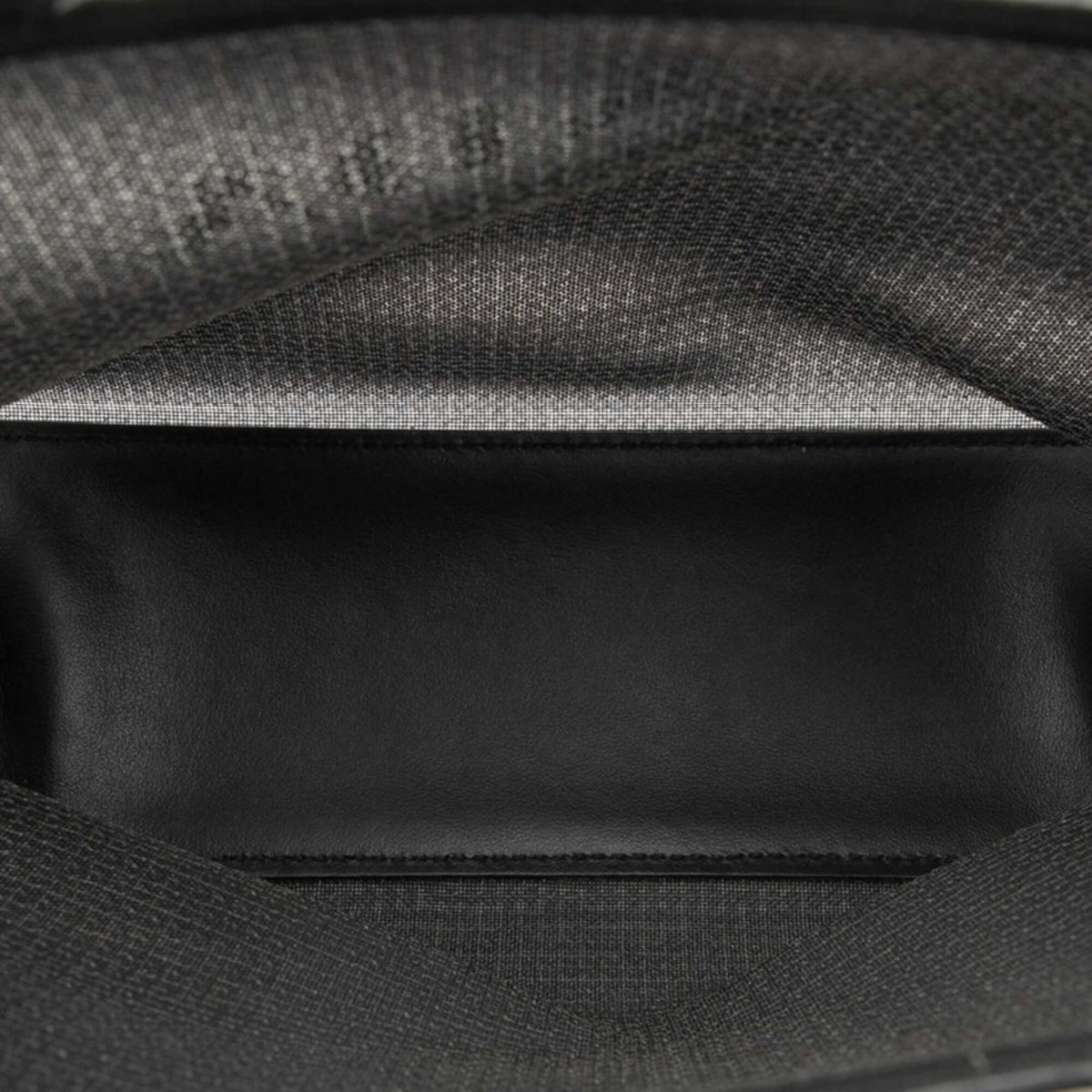 Prada Black Spangles Leather Mesh Handbag Tote Bag (Pre-Owned)