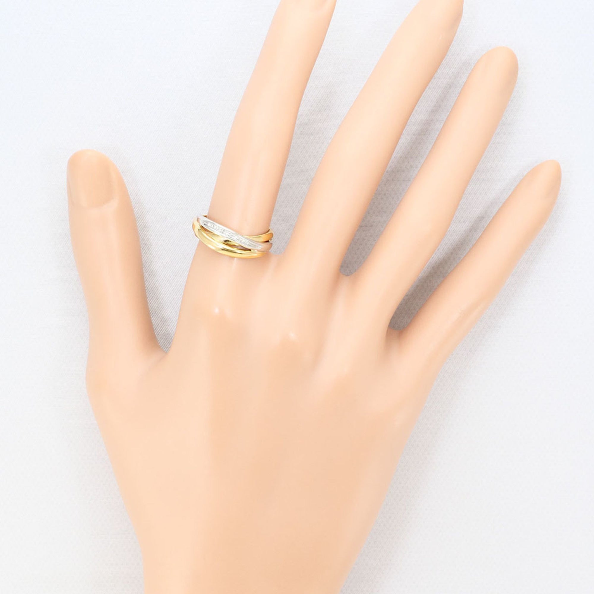 Unbranded Platinum Yellow Gold Yellow Gold (18K) Platinum 900 Band Ring (Pre-Owned)