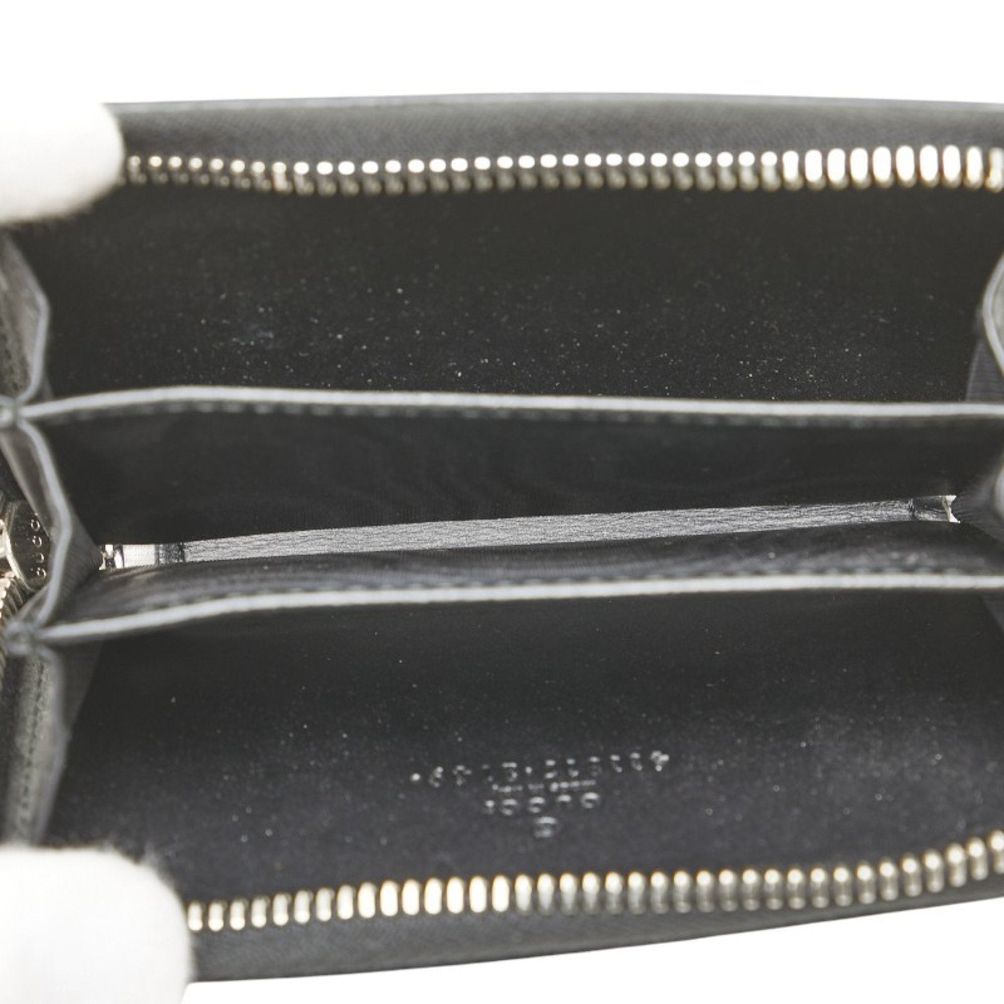 Gucci Beige Black Pvc Leather Coin Purse/Coin Case (Pre-Owned)