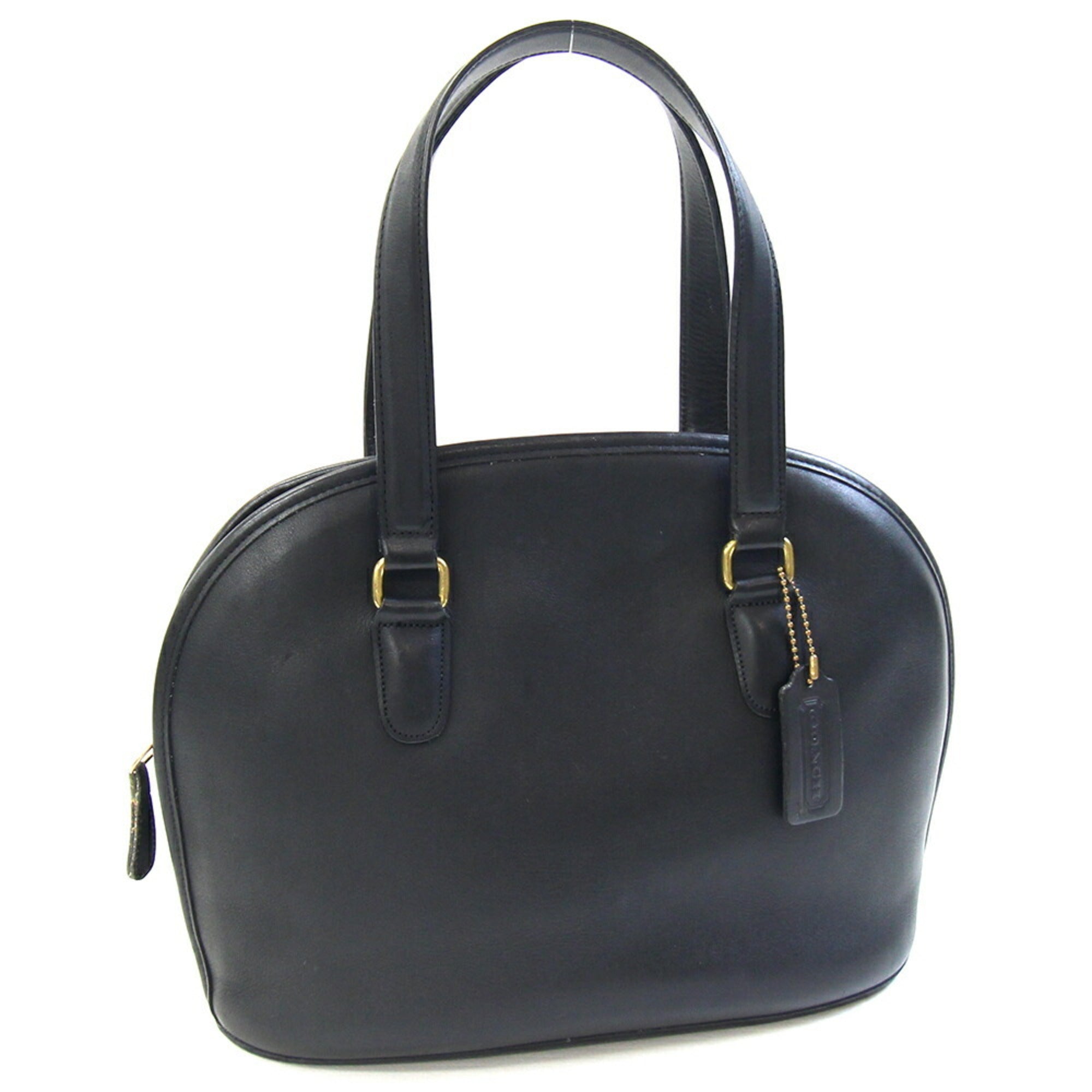 Coach Black Leather Handbag (Pre-Owned)