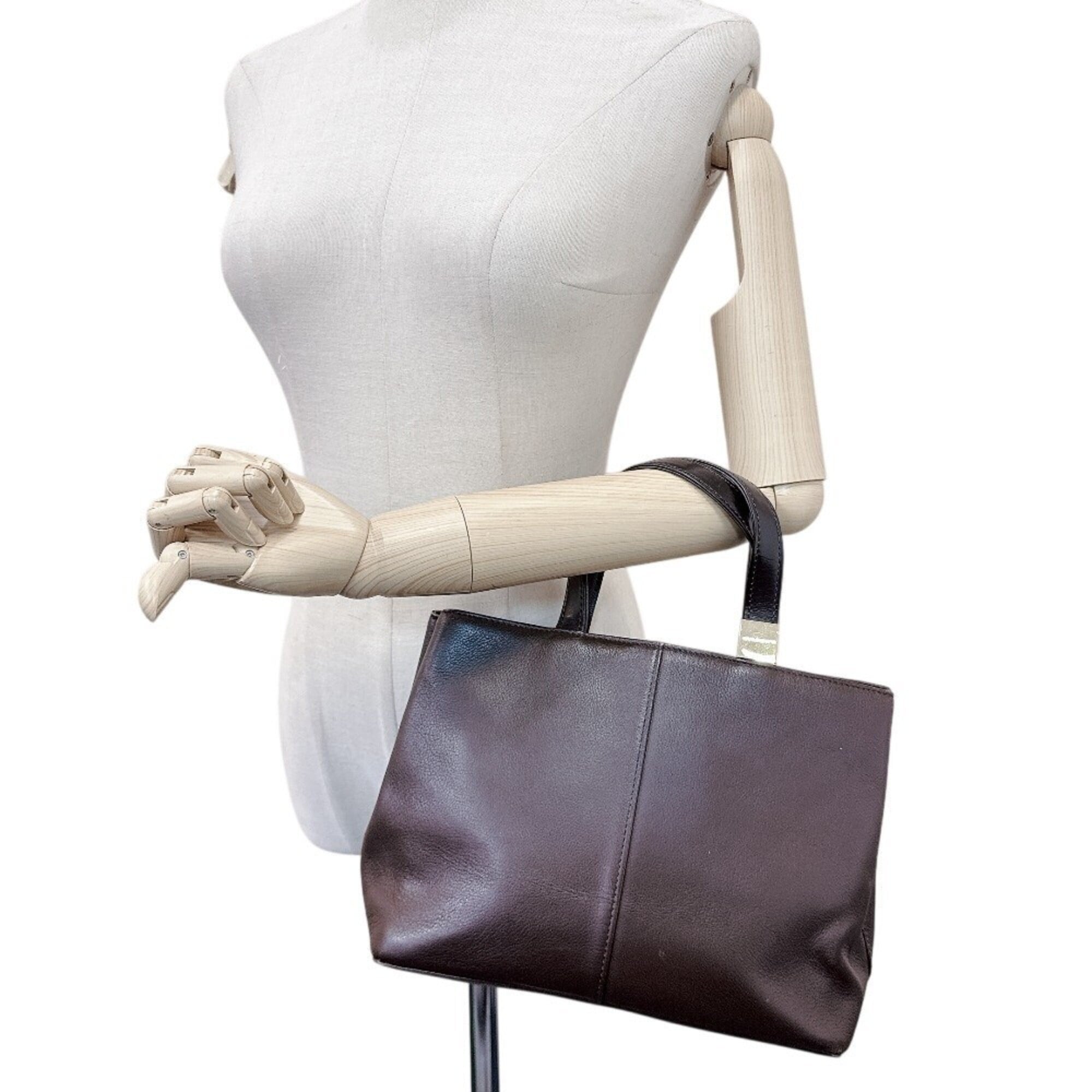 Burberry Brown Leather Handbag (Pre-Owned)