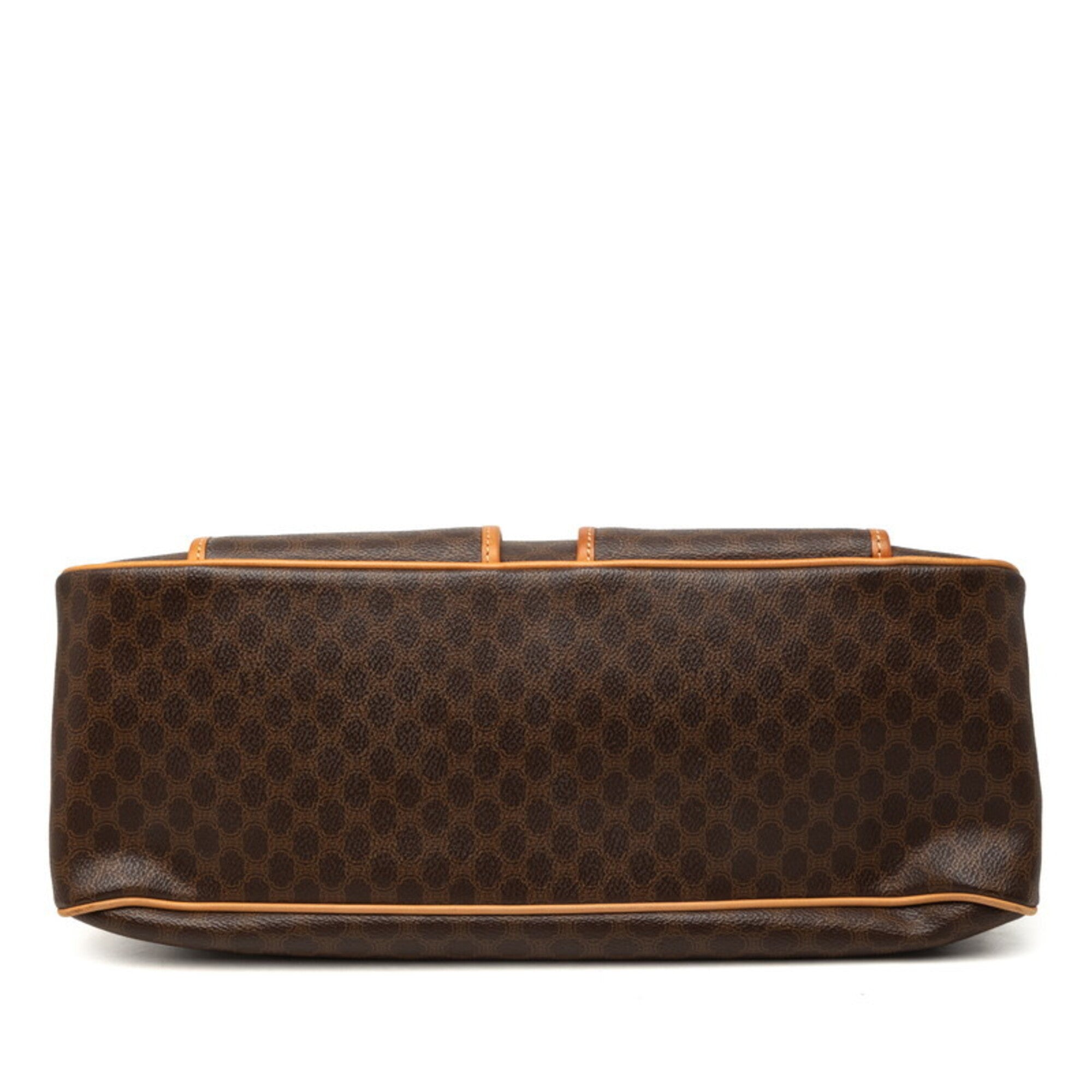 Celine Brown Pvc Leather Boston Bag Handbag (Pre-Owned)