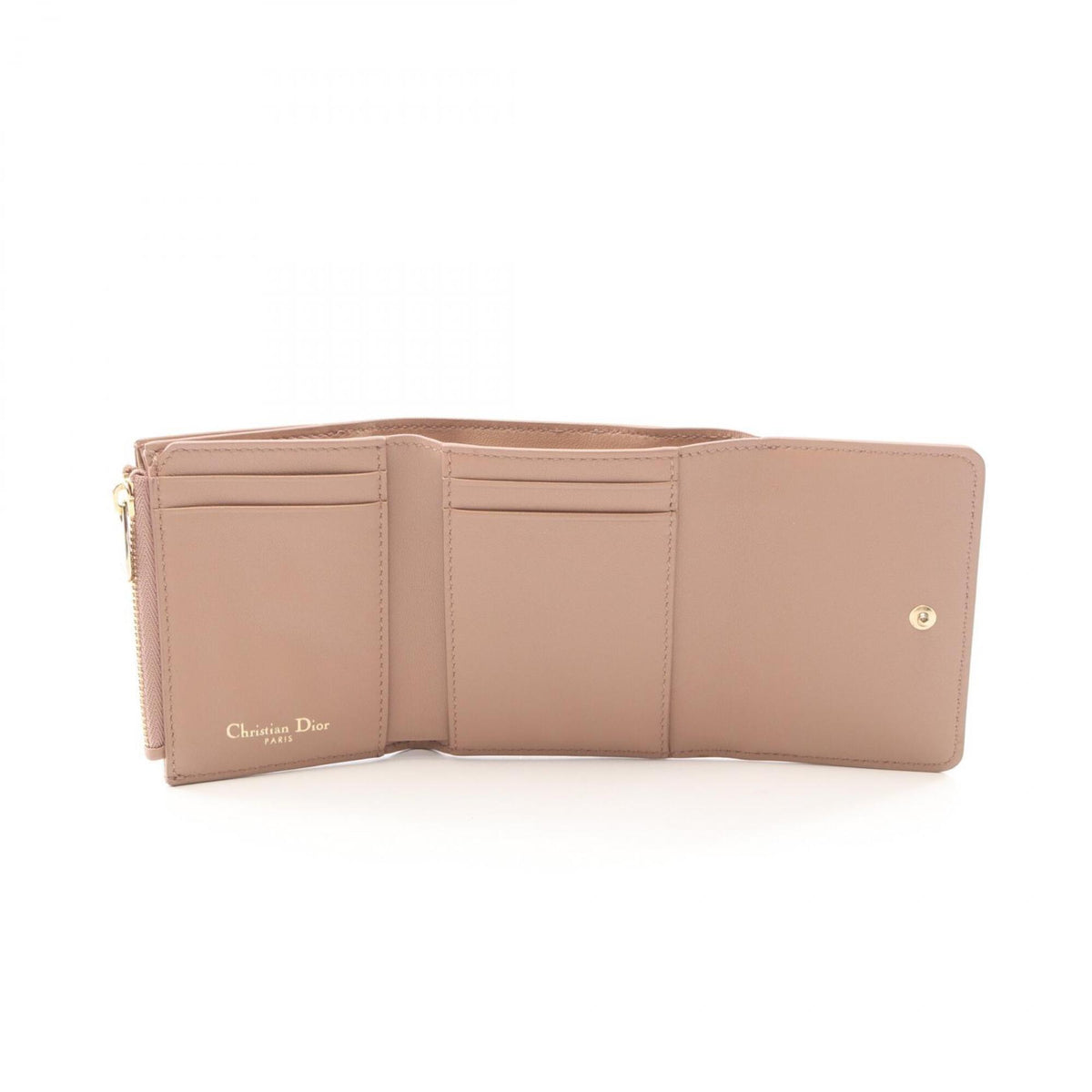 Christian Dior Pink Leather Wallet (Tri-Fold) (Pre-Owned)