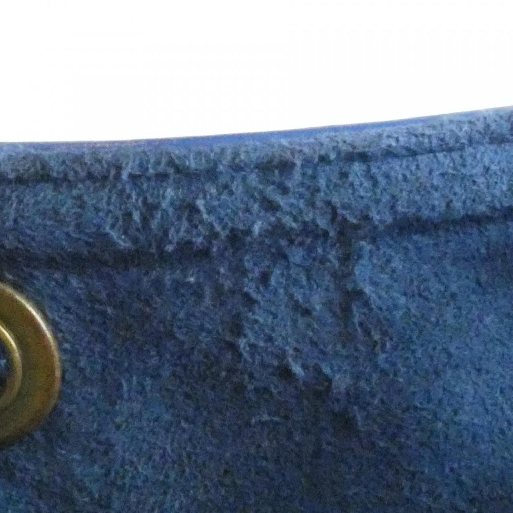 Louis Vuitton Blue Leather Shoulder Bag (Pre-Owned)
