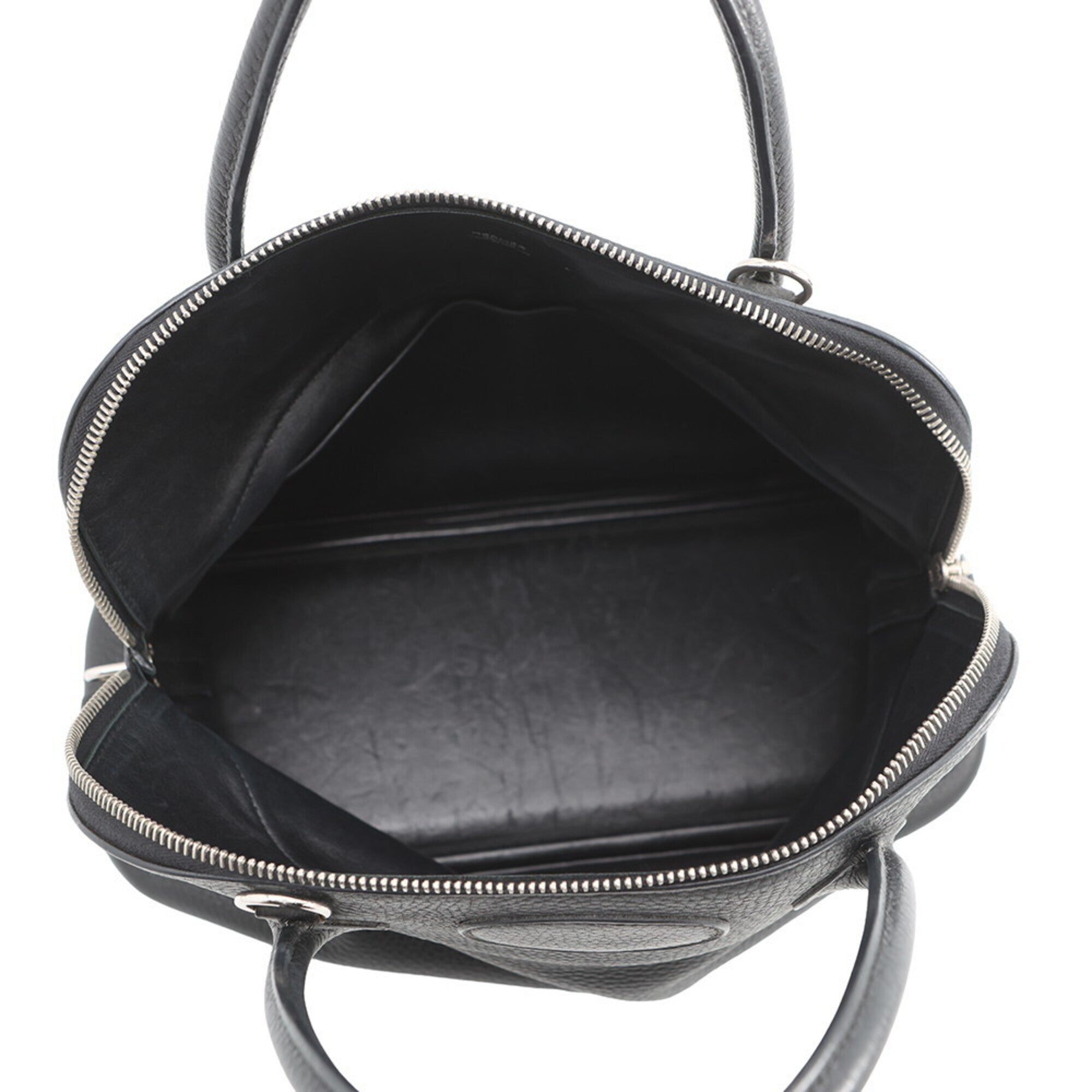 Hermes Bolide Black Taurillon Clemence Leather Handbag (Pre-Owned)