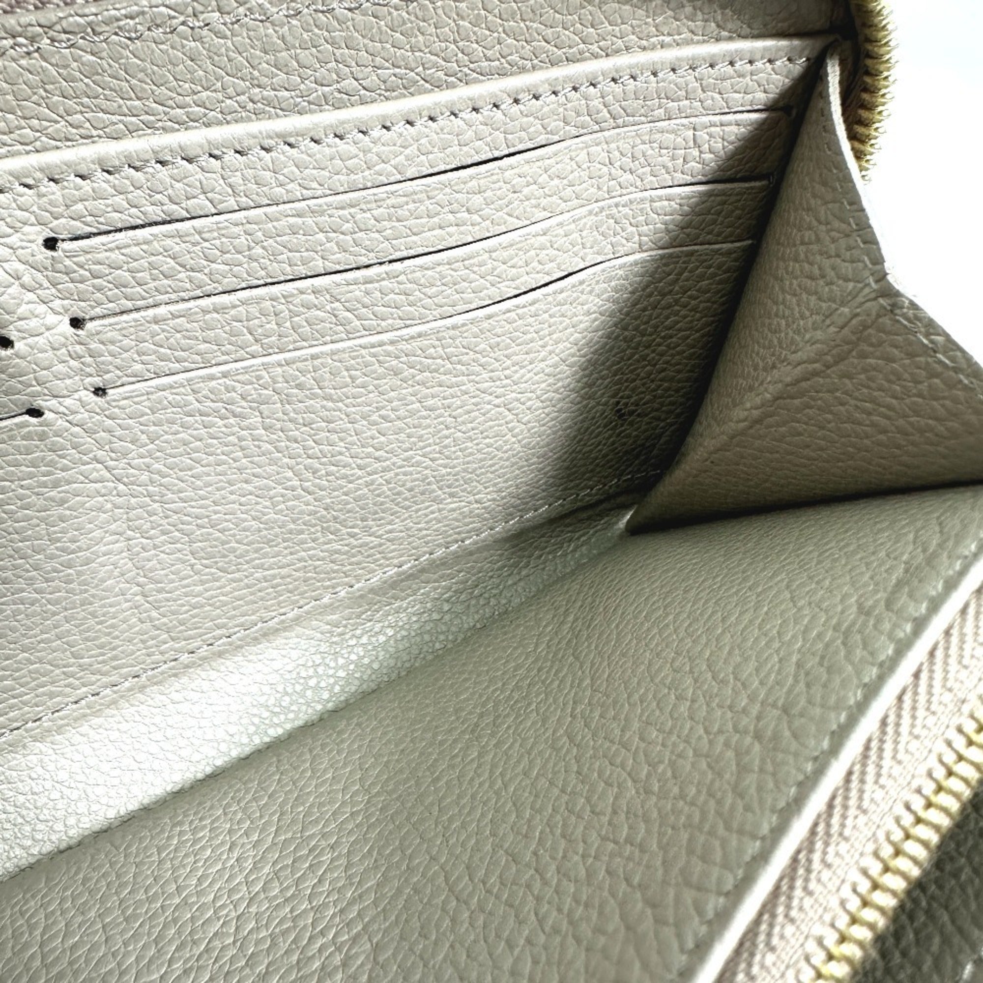 Louis Vuitton Monogram Empreinte Beige Tourterelle Monogram Empreinte Long Wallet (Bi-Fold) (Pre-Owned)