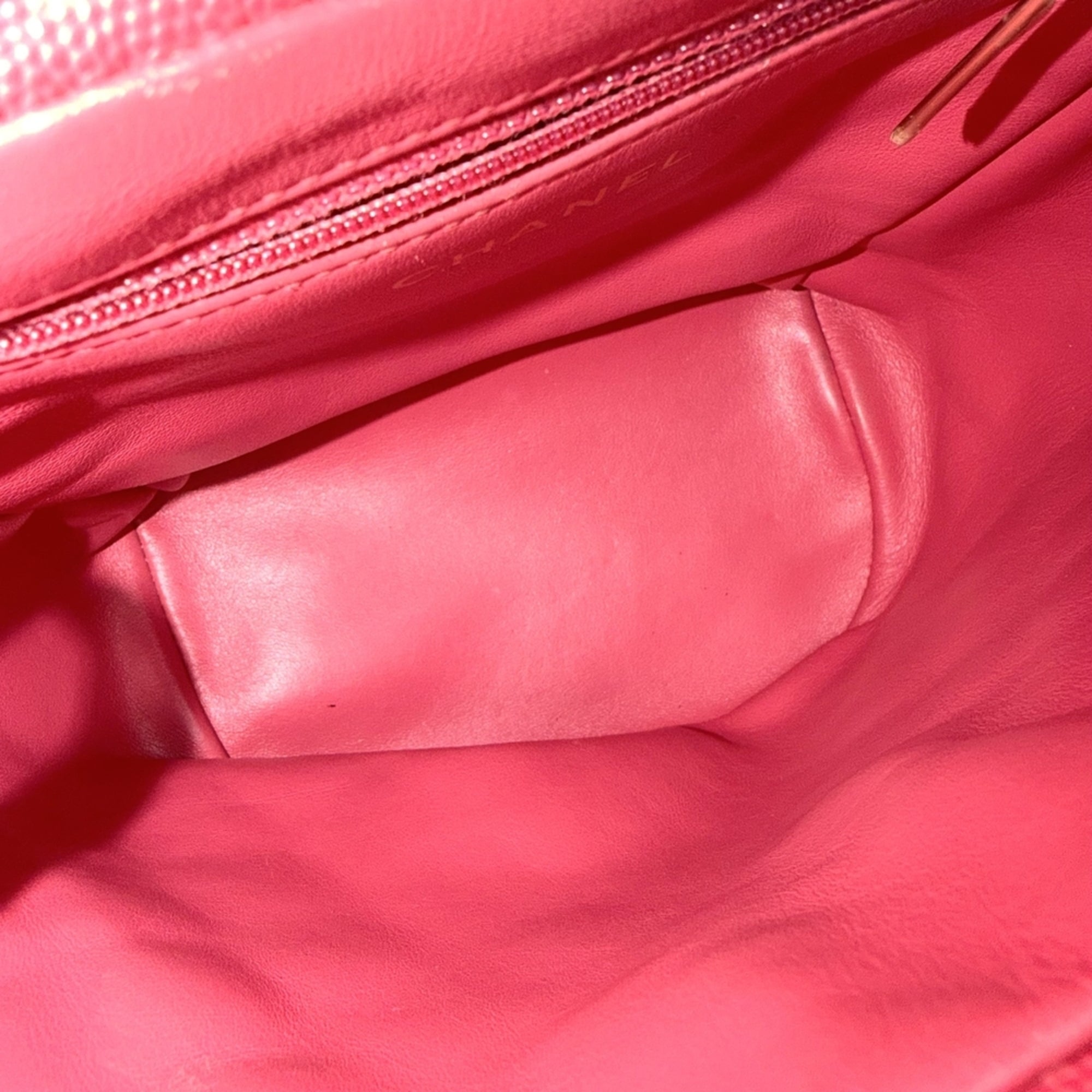 Chanel Matelasse Pink Grained Calfskin Backpack (Pre-Owned)
