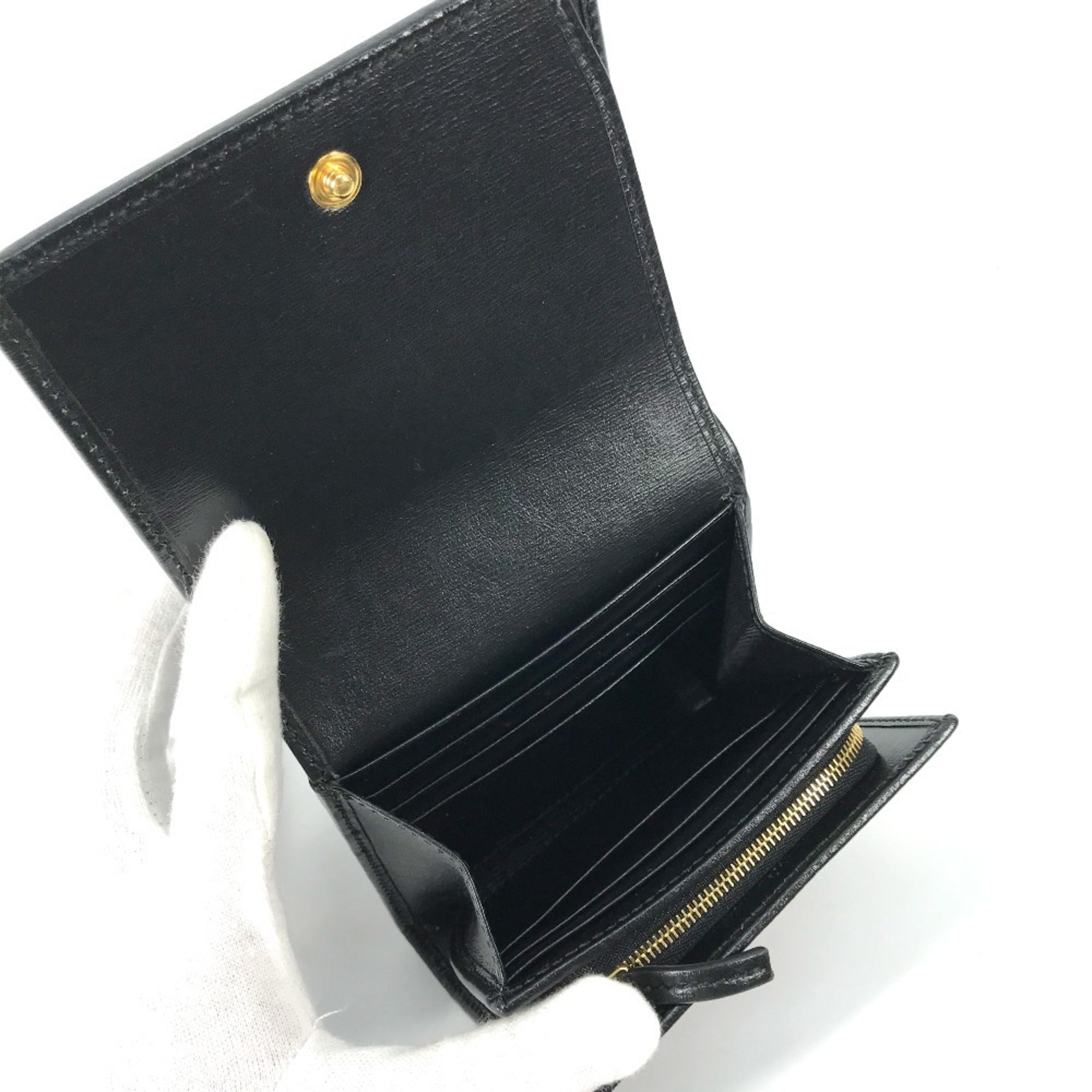 Gucci Black Leather Wallet (Bi-Fold) (Pre-Owned)