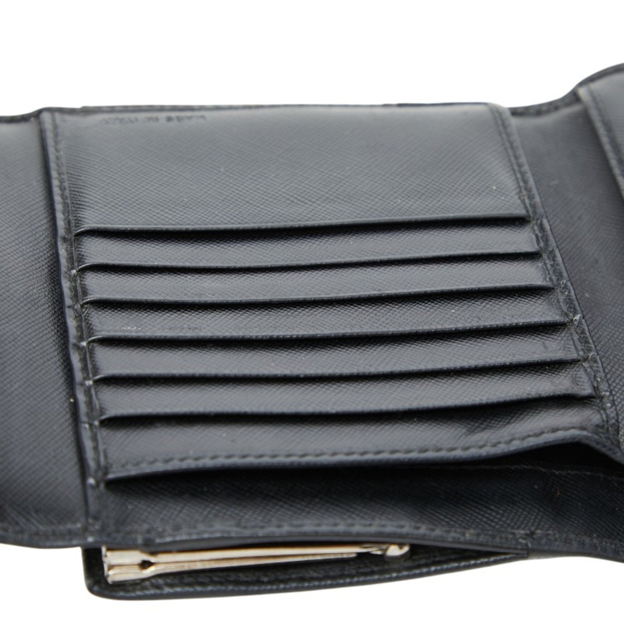 Prada Black Leather Wallet (Bi-Fold) (Pre-Owned)