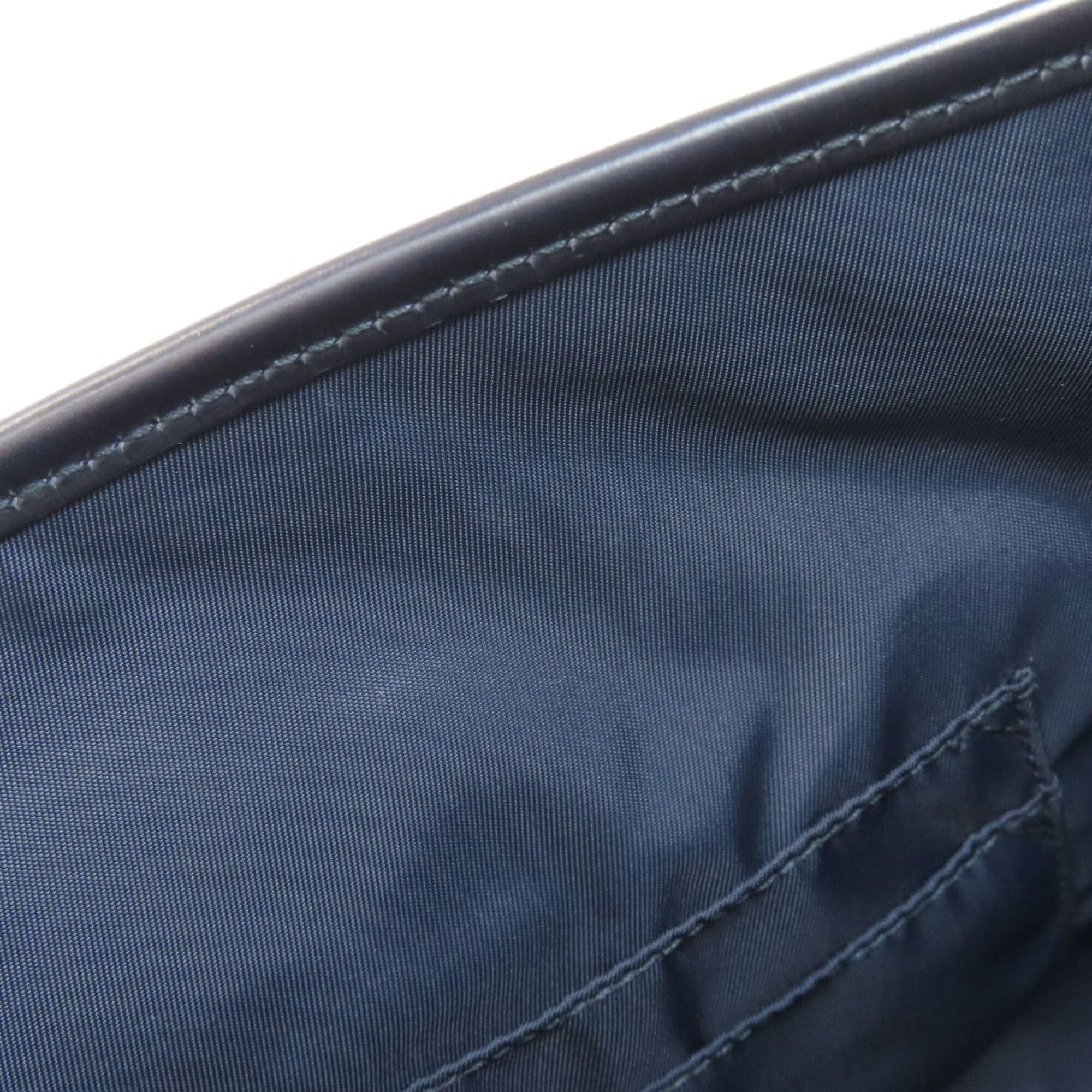 Gucci Dark Navy Leather Shoulder Bag (Pre-Owned)