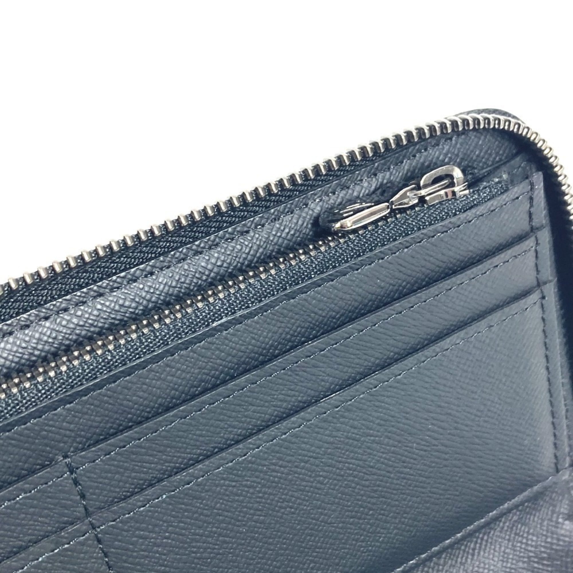 Louis Vuitton Black Monogram Eclipse Canvas Long Wallet (Bi-Fold) (Pre-Owned)