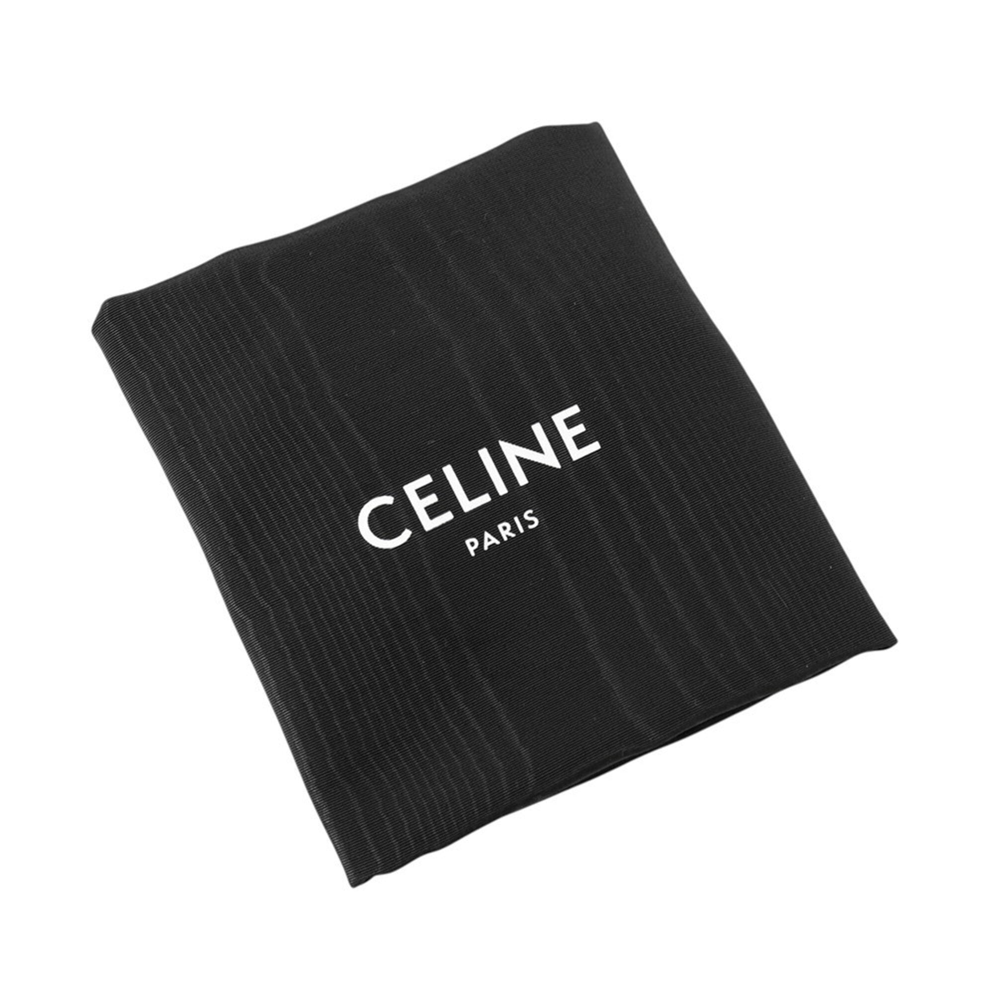 Celine Black Gray Pvc Leather Messenger Bag Shoulder Bag (Pre-Owned)