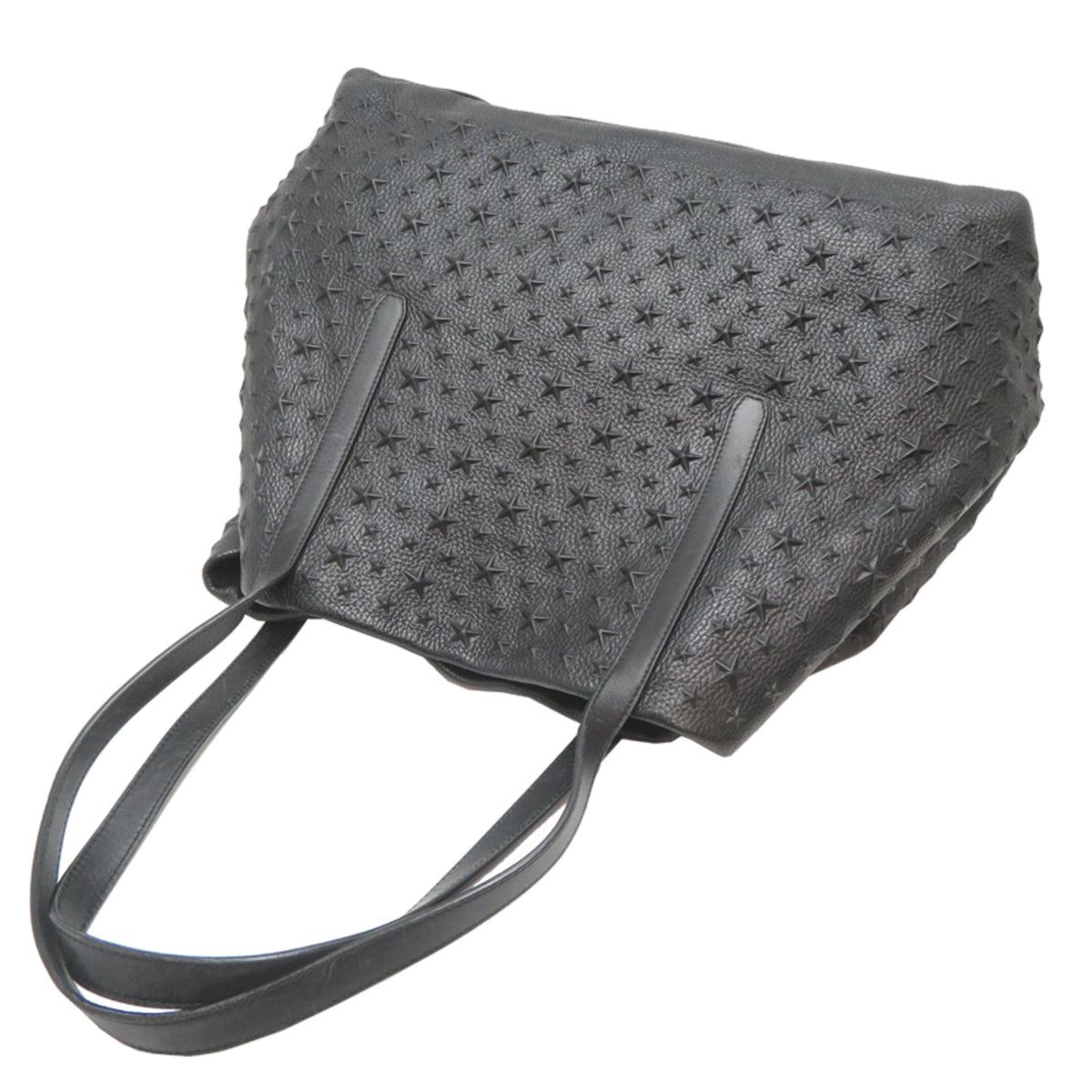 Jimmy Choo Black Leather Tote Bag (Pre-Owned)