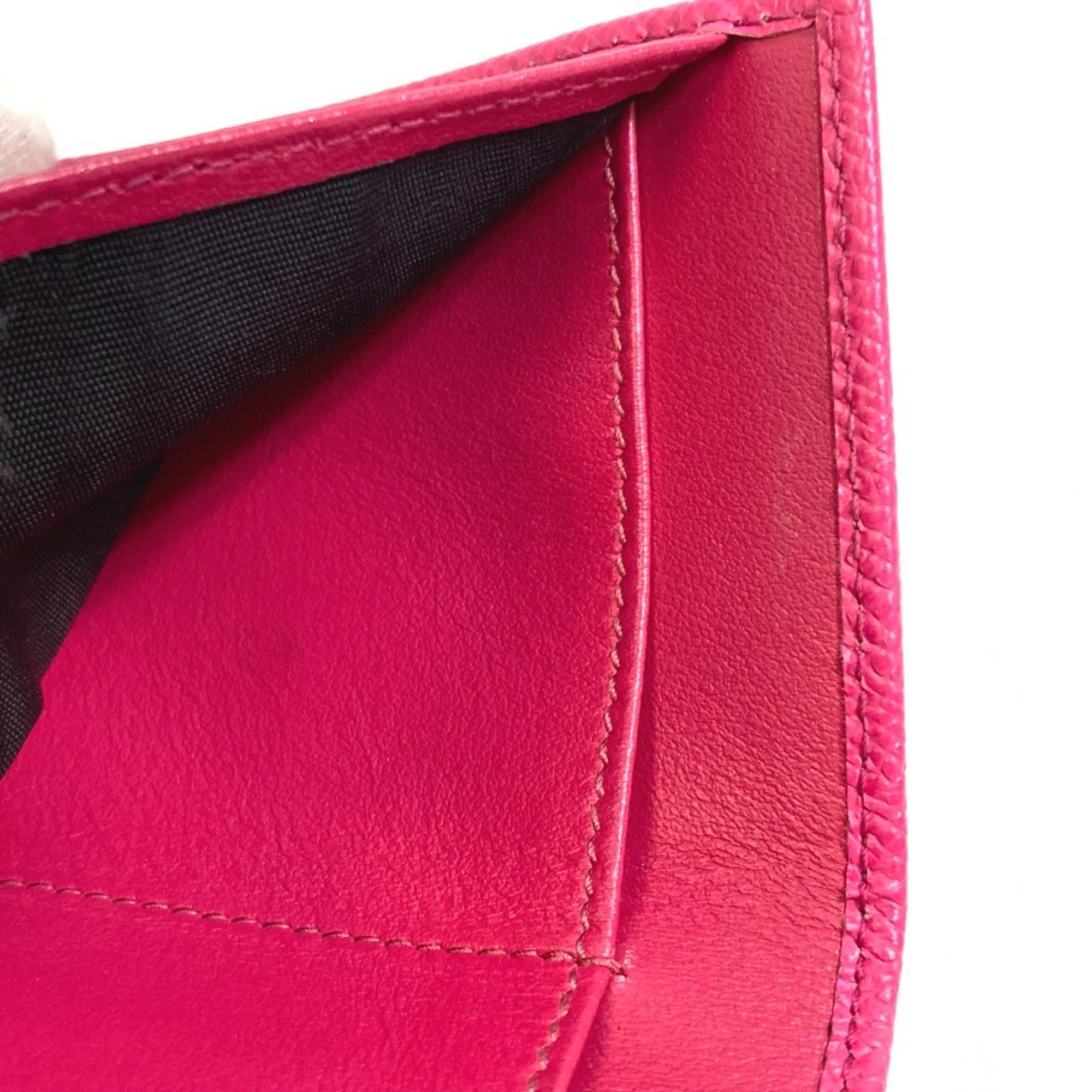 Dolce & Gabbana Pink Leather Wallet (Tri-Fold) (Pre-Owned)