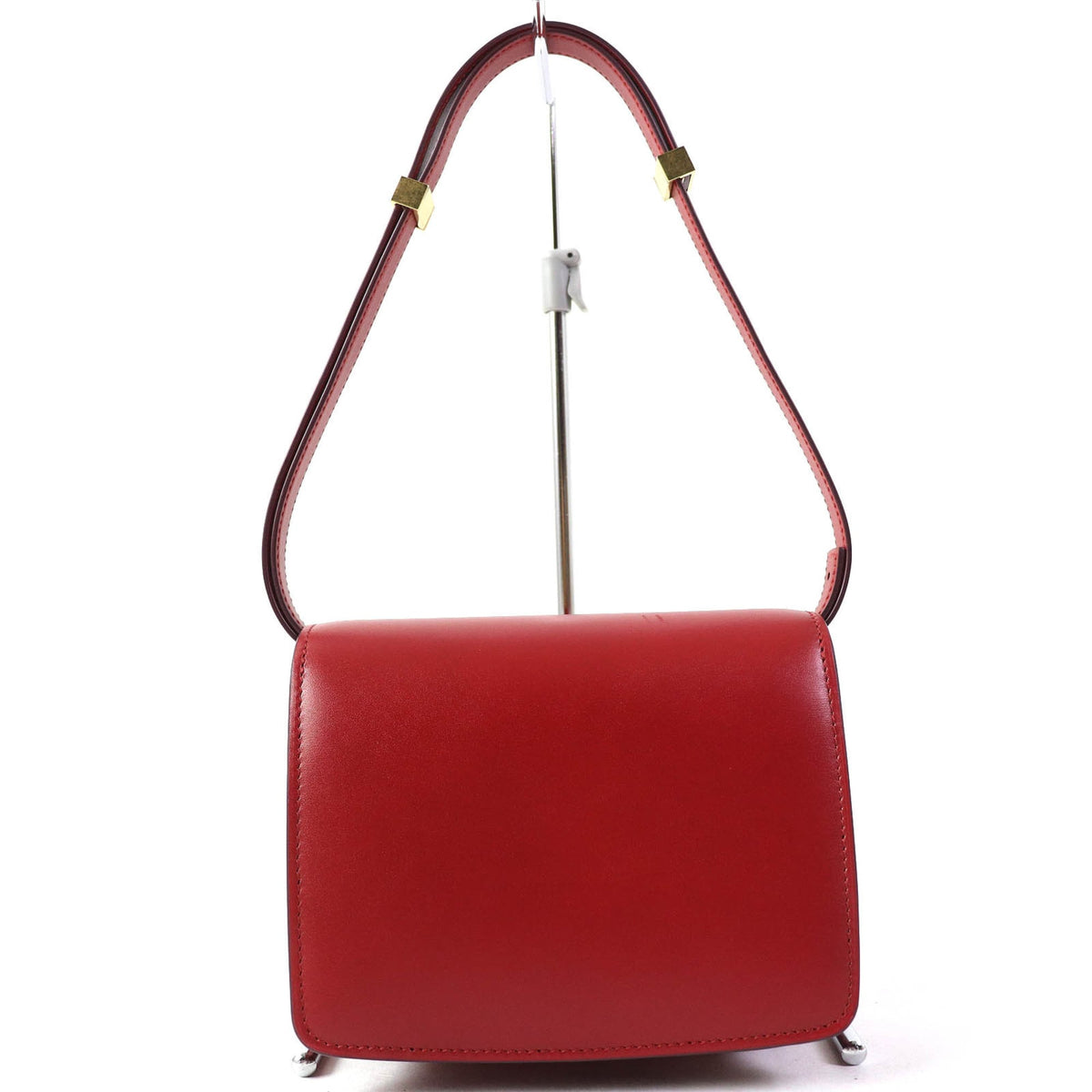 Celine Red Color Leather Shoulder Bag (Pre-Owned)