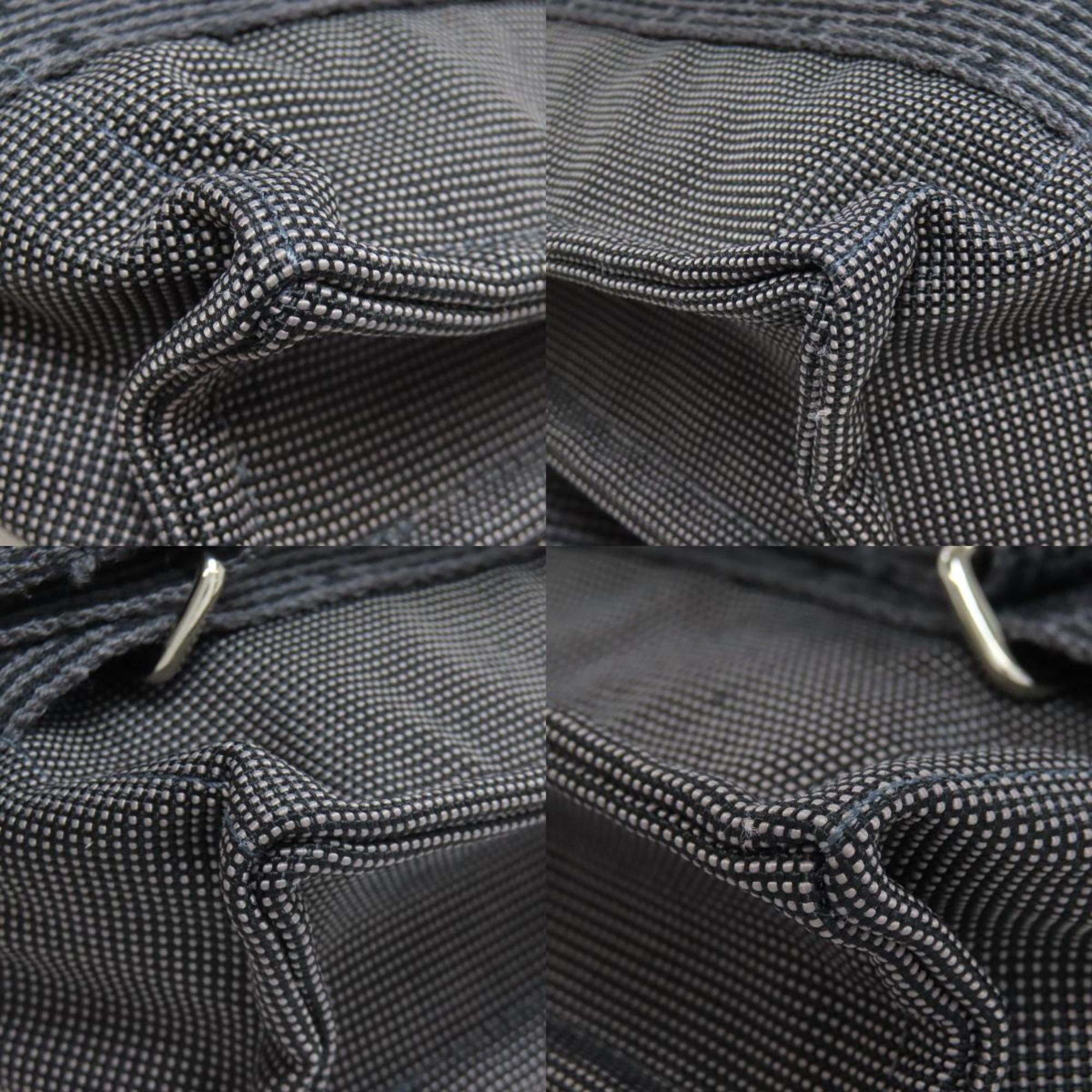 Hermes Her Line Gray Canvas Backpack (Pre-Owned)