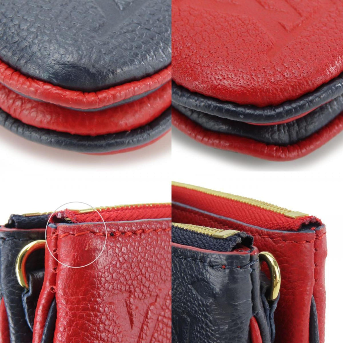 Louis Vuitton Marine Rouge Monogram Empreinte Pochette Shoulder Bag (Pre-Owned)