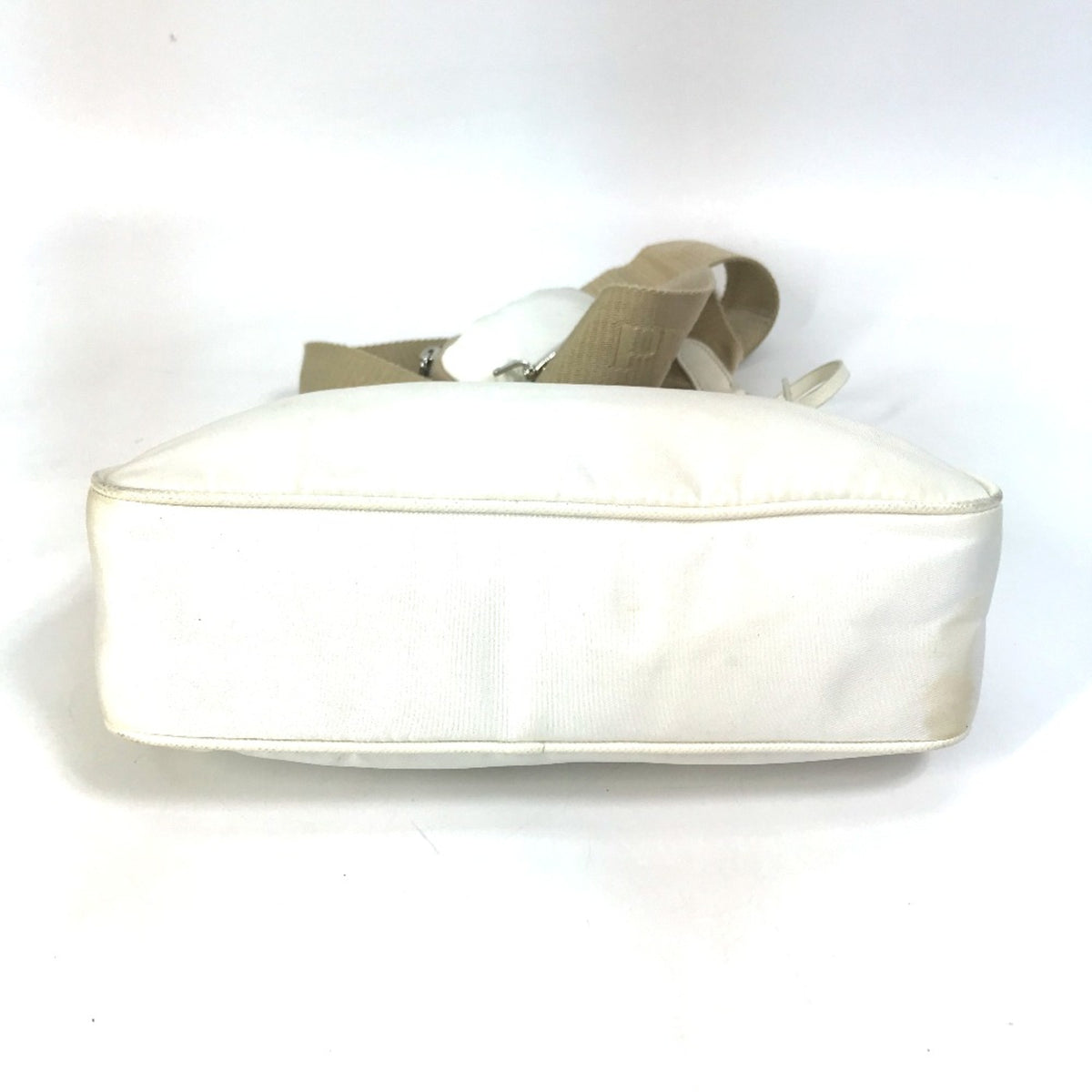 Prada White Cloth Shoulder Bag (Pre-Owned)