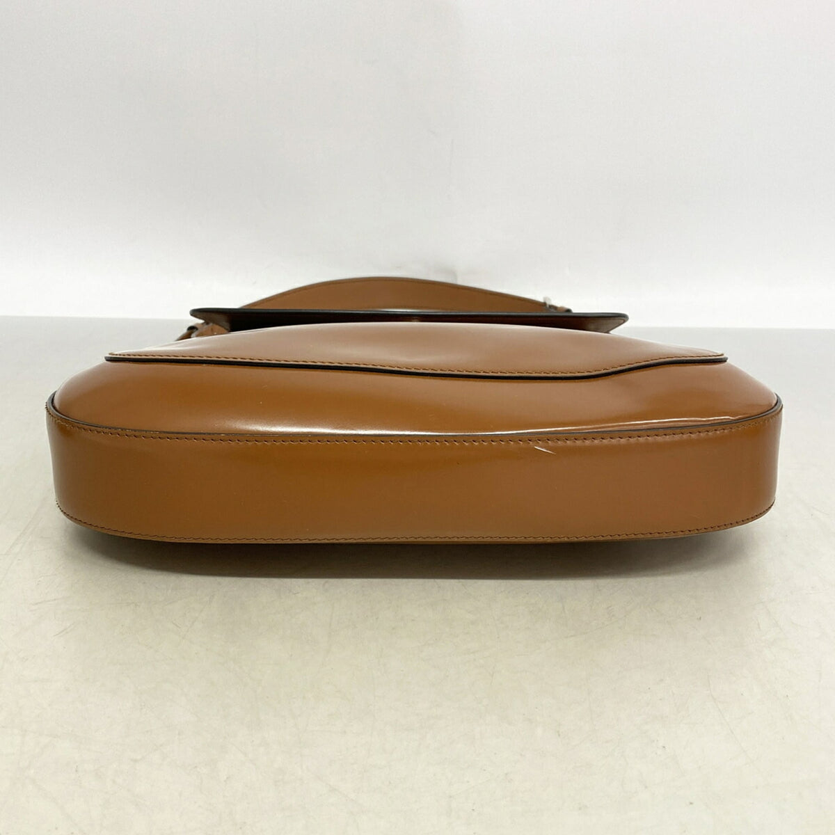 Prada Brown Leather Shoulder Bag (Pre-Owned)