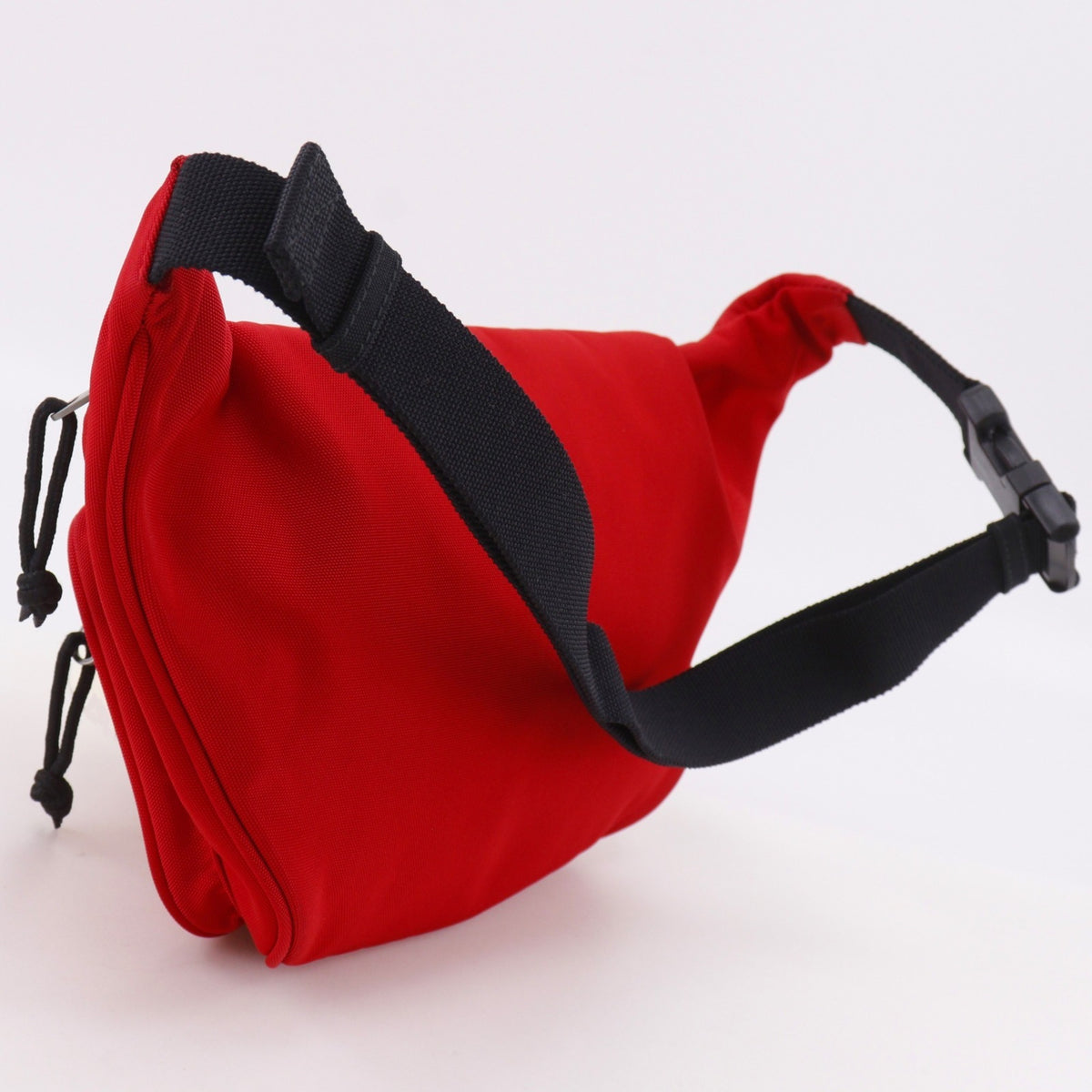 Balenciaga Red Color Nylon Canvas Fanny Pack Sling Bag (Pre-Owned)