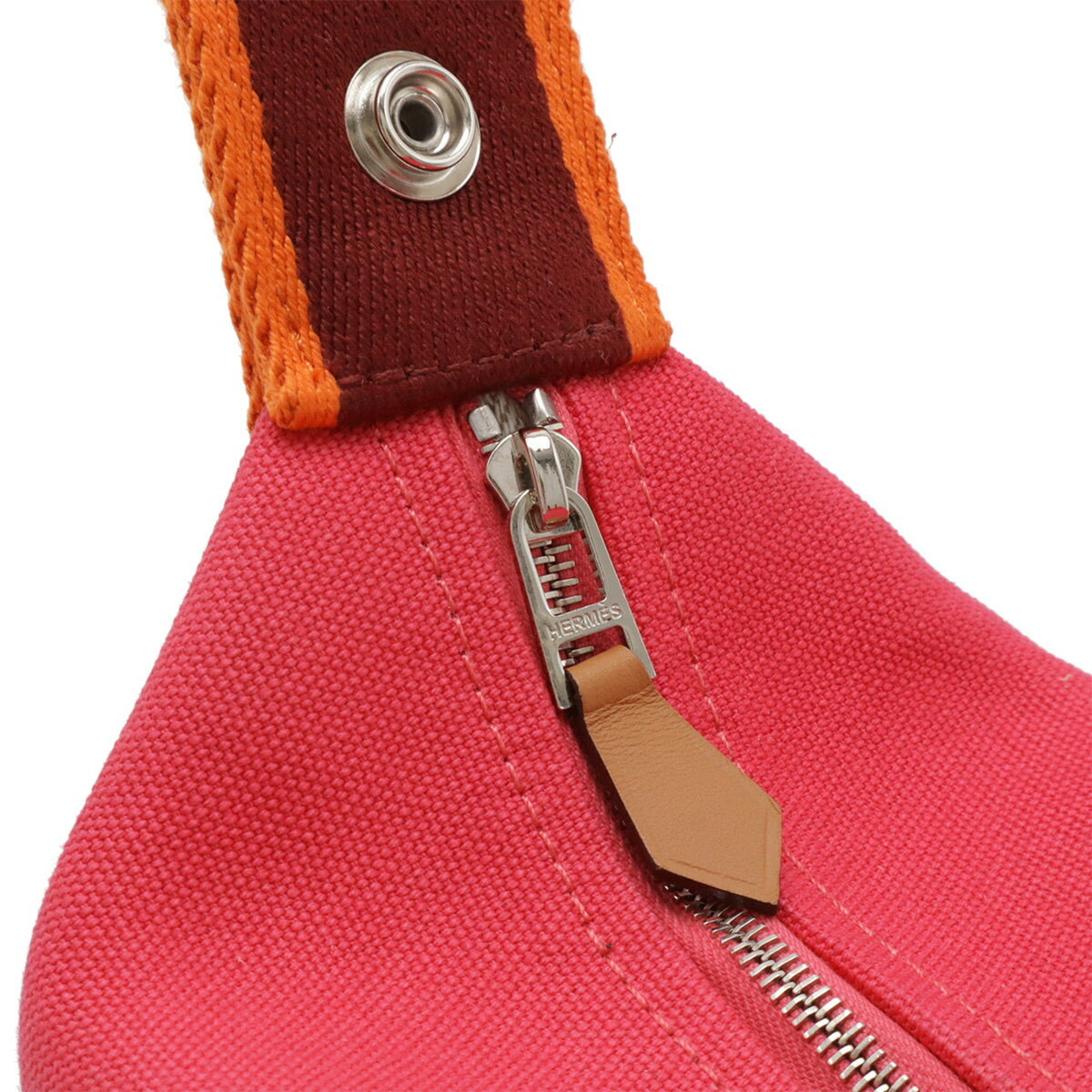 Hermes Pink Canvas Handbag Pouch (Pre-Owned)