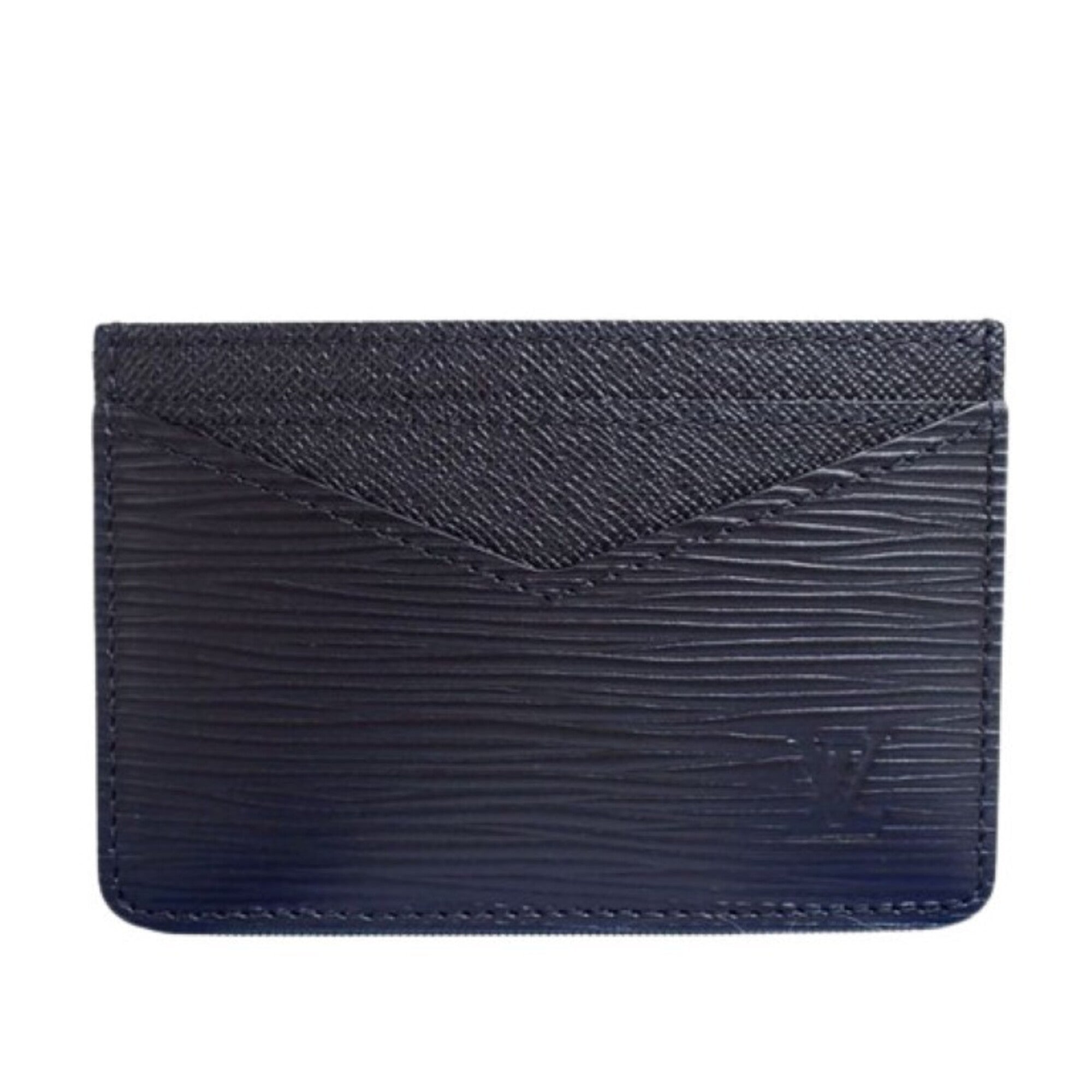 Louis Vuitton Ardoise Black Taiga Leather Coin Purse/Coin Case (Pre-Owned)