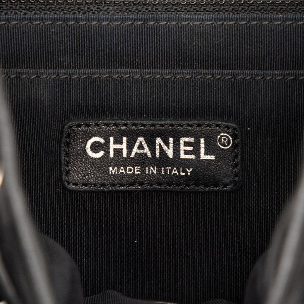 Chanel Matelasse Black Leather Backpack (Pre-Owned)