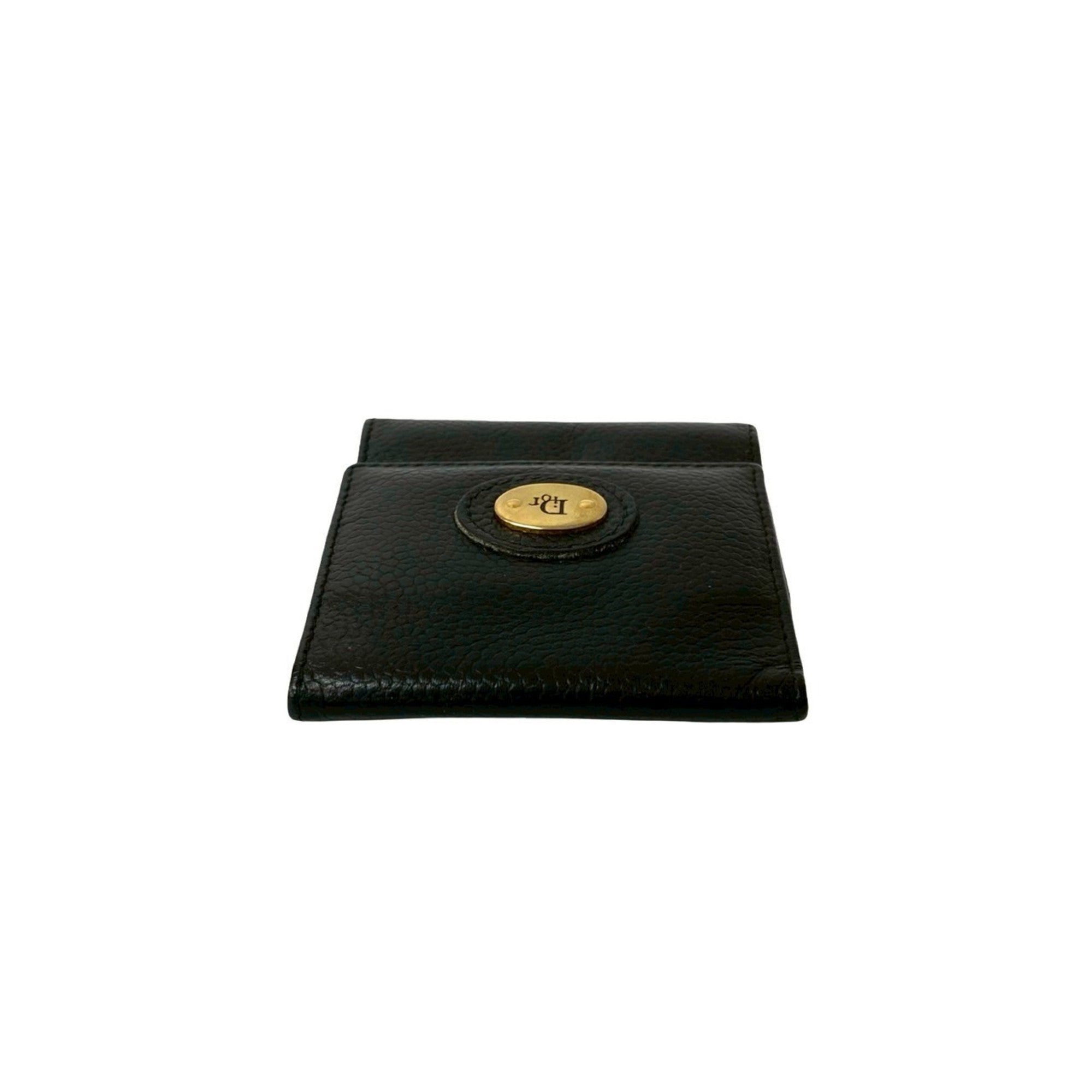 Christian Dior Black Leather Coin Purse/Coin Case (Pre-Owned)