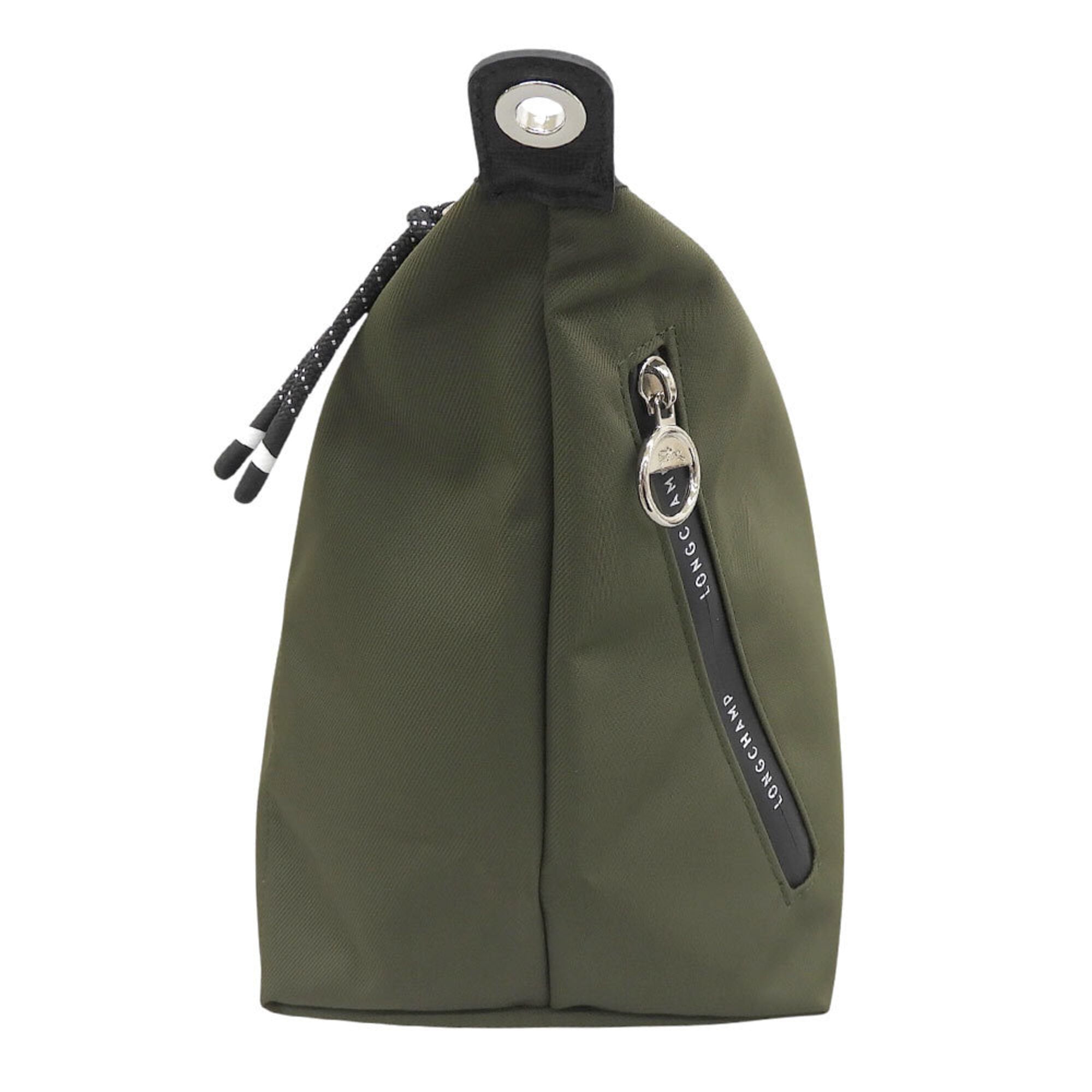 Longchamp Khaki Nylon Crossbody Bag Shoulder Bag (Pre-Owned)