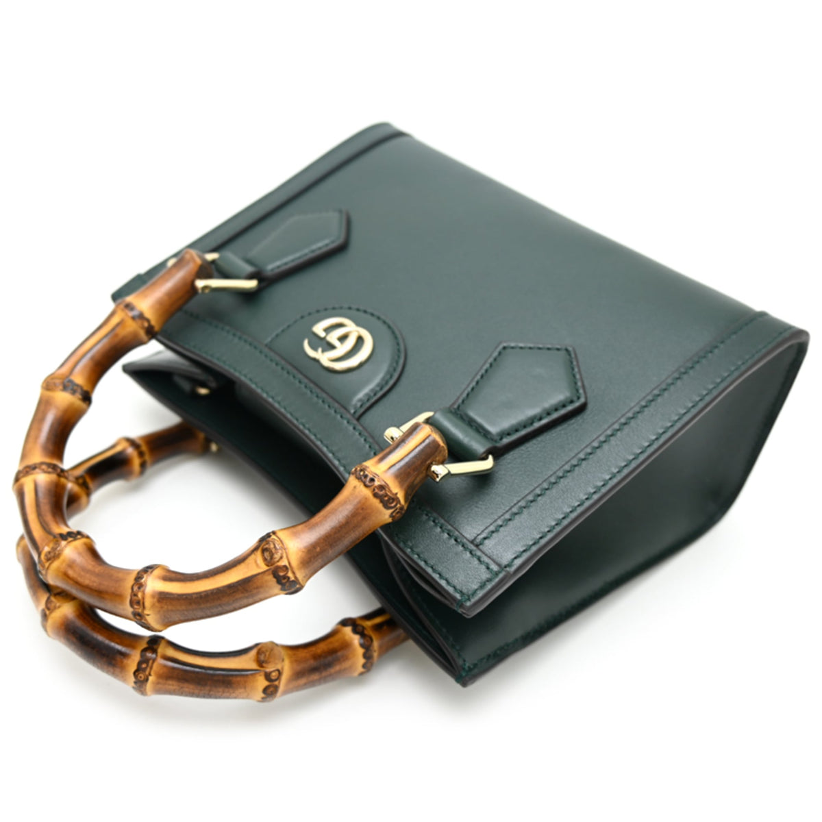 Gucci Green Leather Handbag (Pre-Owned)