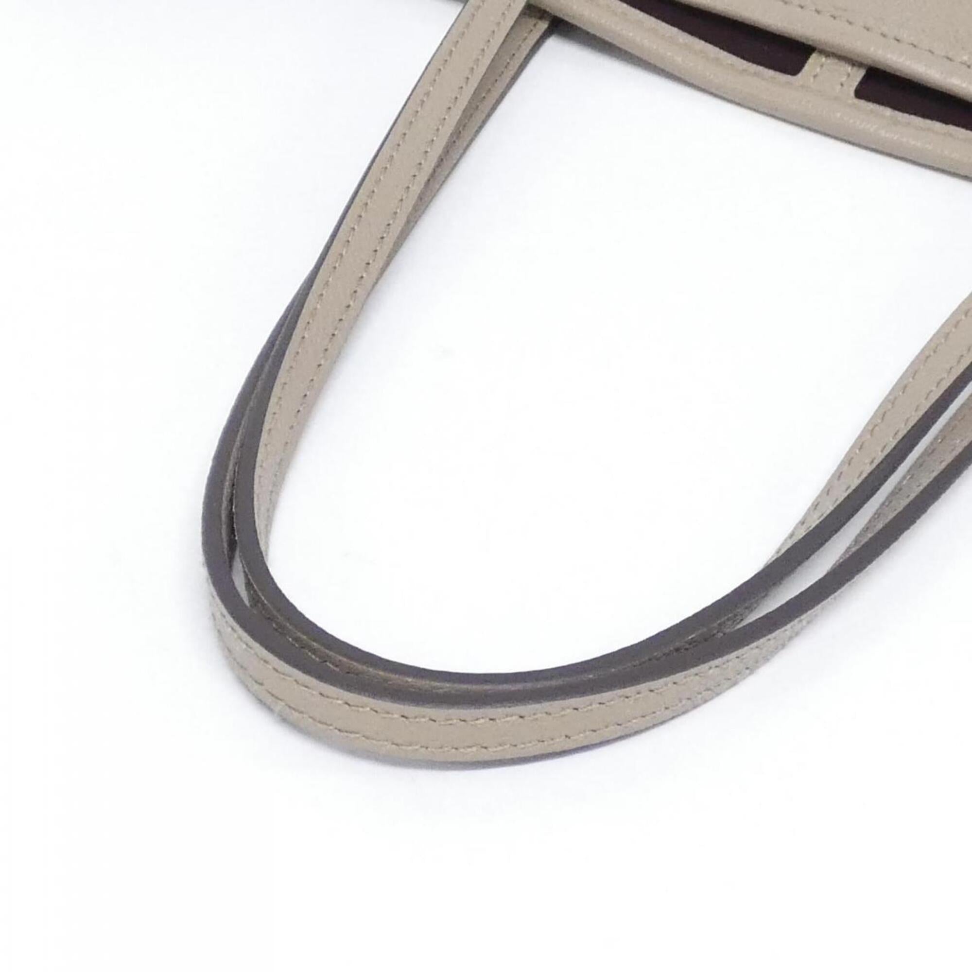 Louis Vuitton Tourterelle Leather Handbag Pouch (Pre-Owned)
