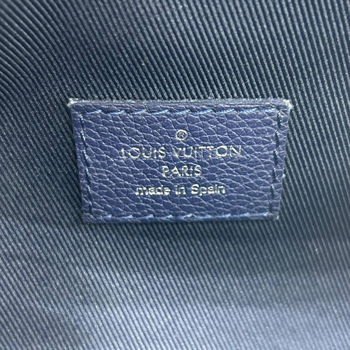Louis Vuitton Blue Monogram Fanny Pack Sling Bag (Pre-Owned)