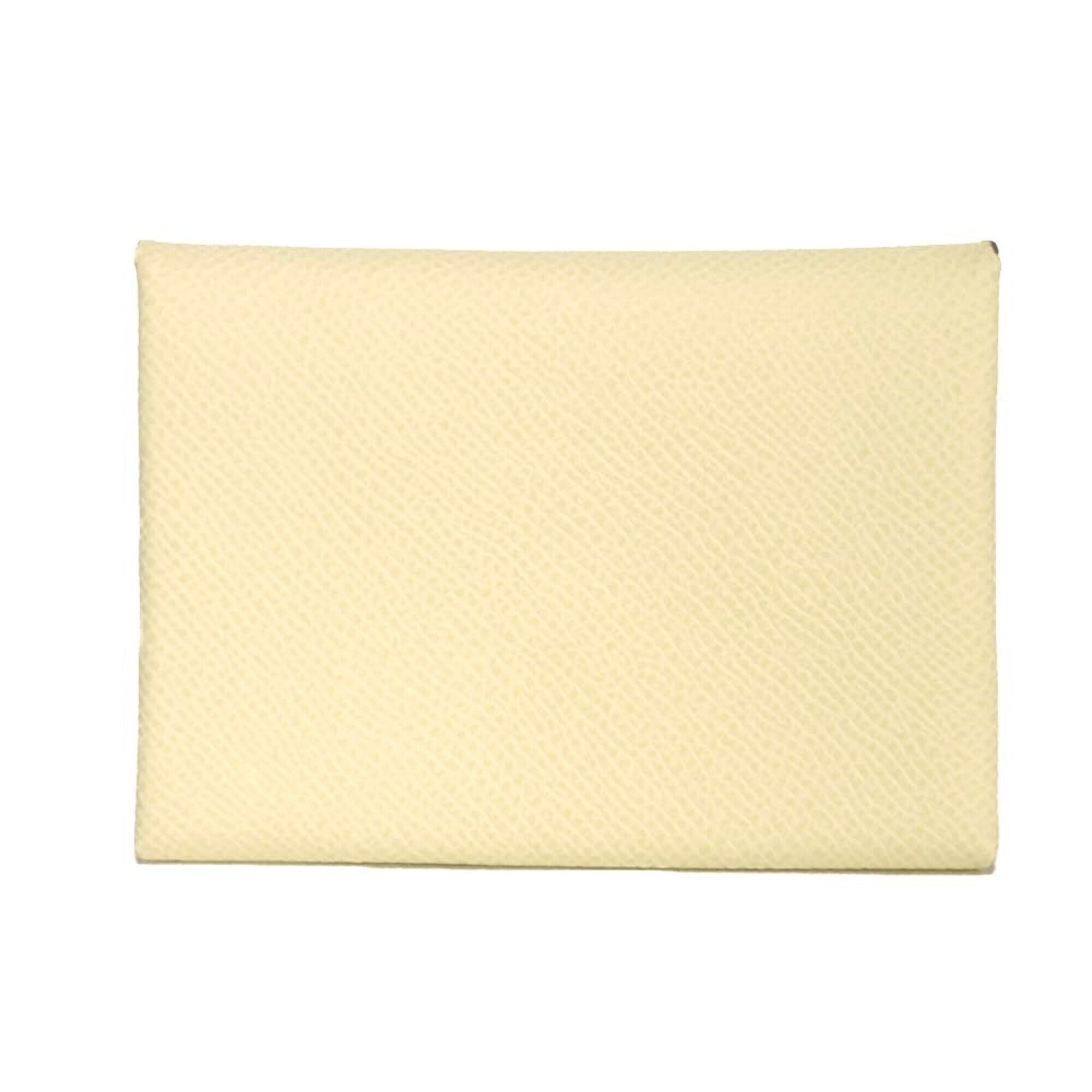 Hermes Yellow Epsom Leather Coin Purse/Coin Case (Pre-Owned)