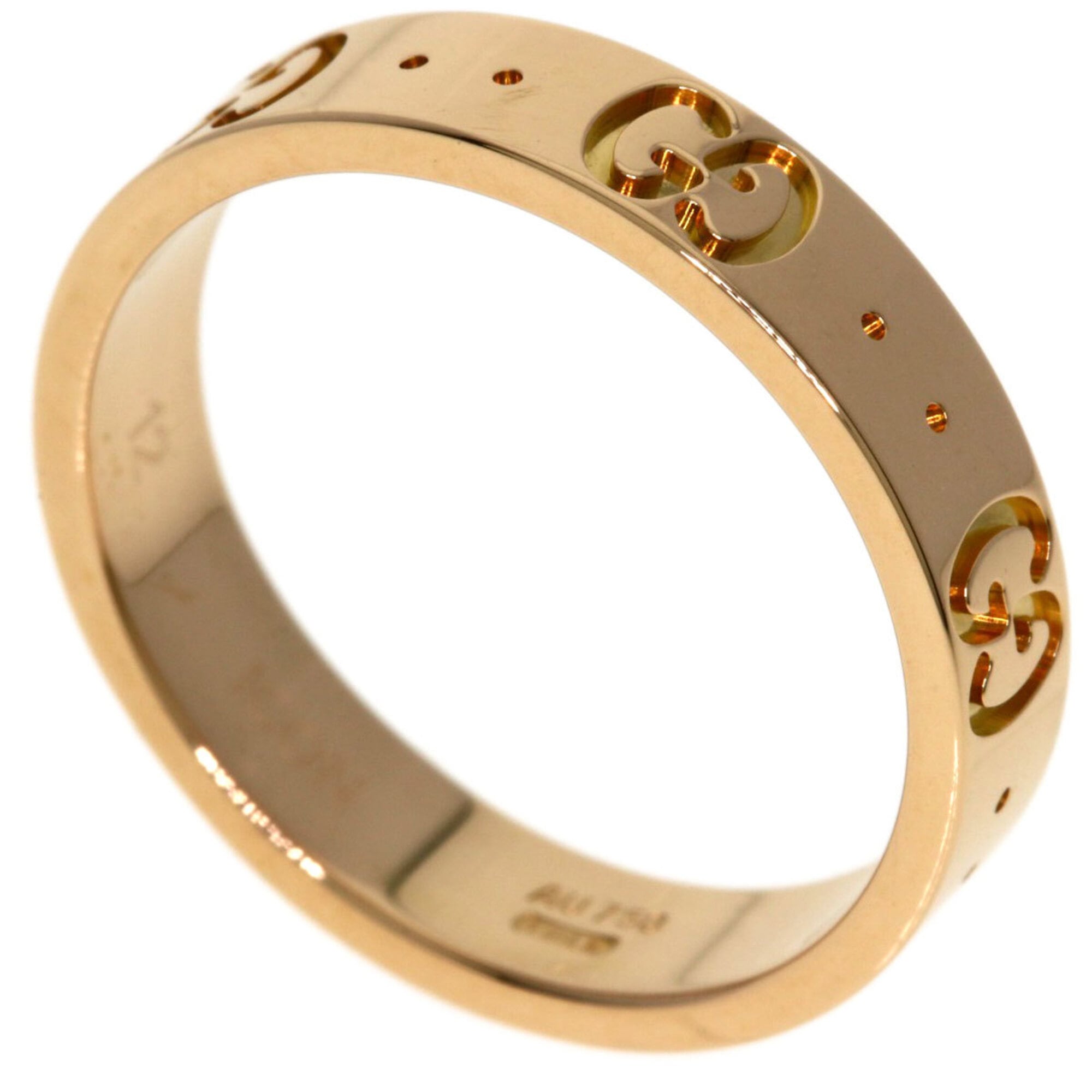 Gucci Icon Pink Gold (18K) Band Ring (Pre-Owned)