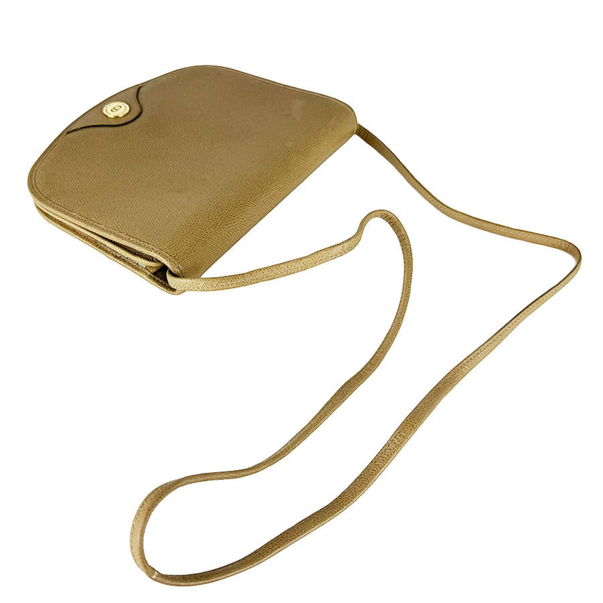 Christian Dior Beige Leather Shoulder Bag (Pre-Owned)