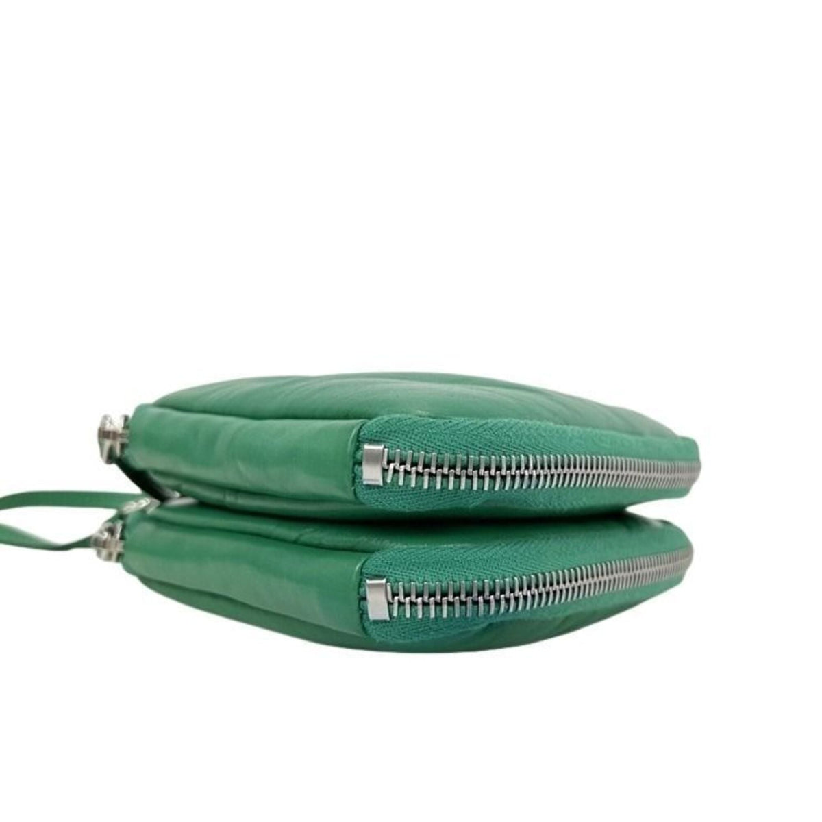 Prada Green Leather Shoulder Bag (Pre-Owned)