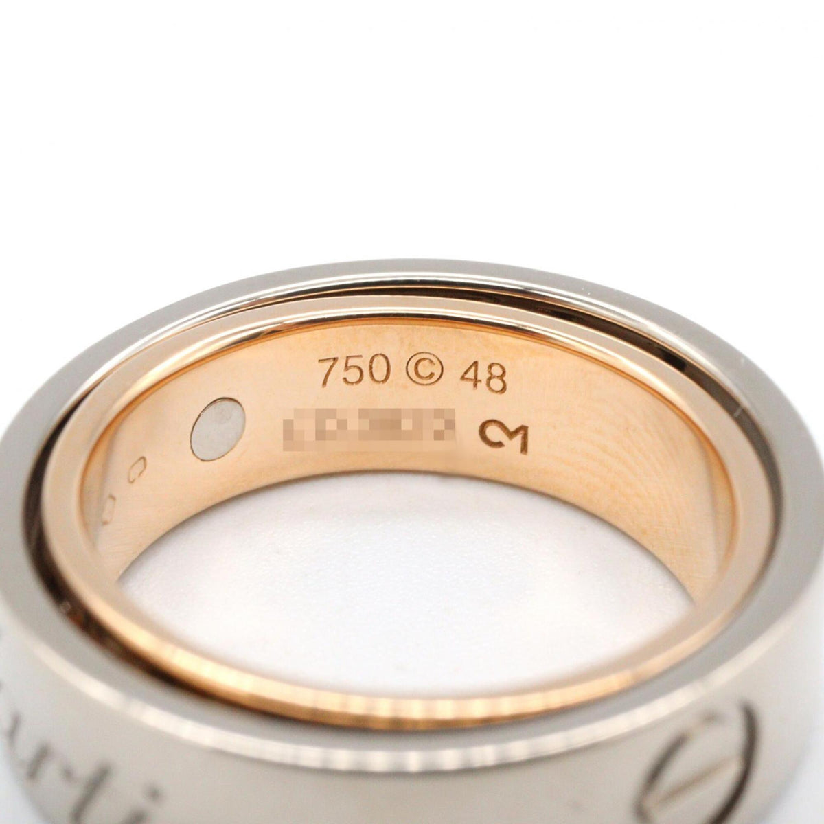 Cartier Gold Silver Pink Gold (18K) White Gold (18K) Band Ring (Pre-Owned)